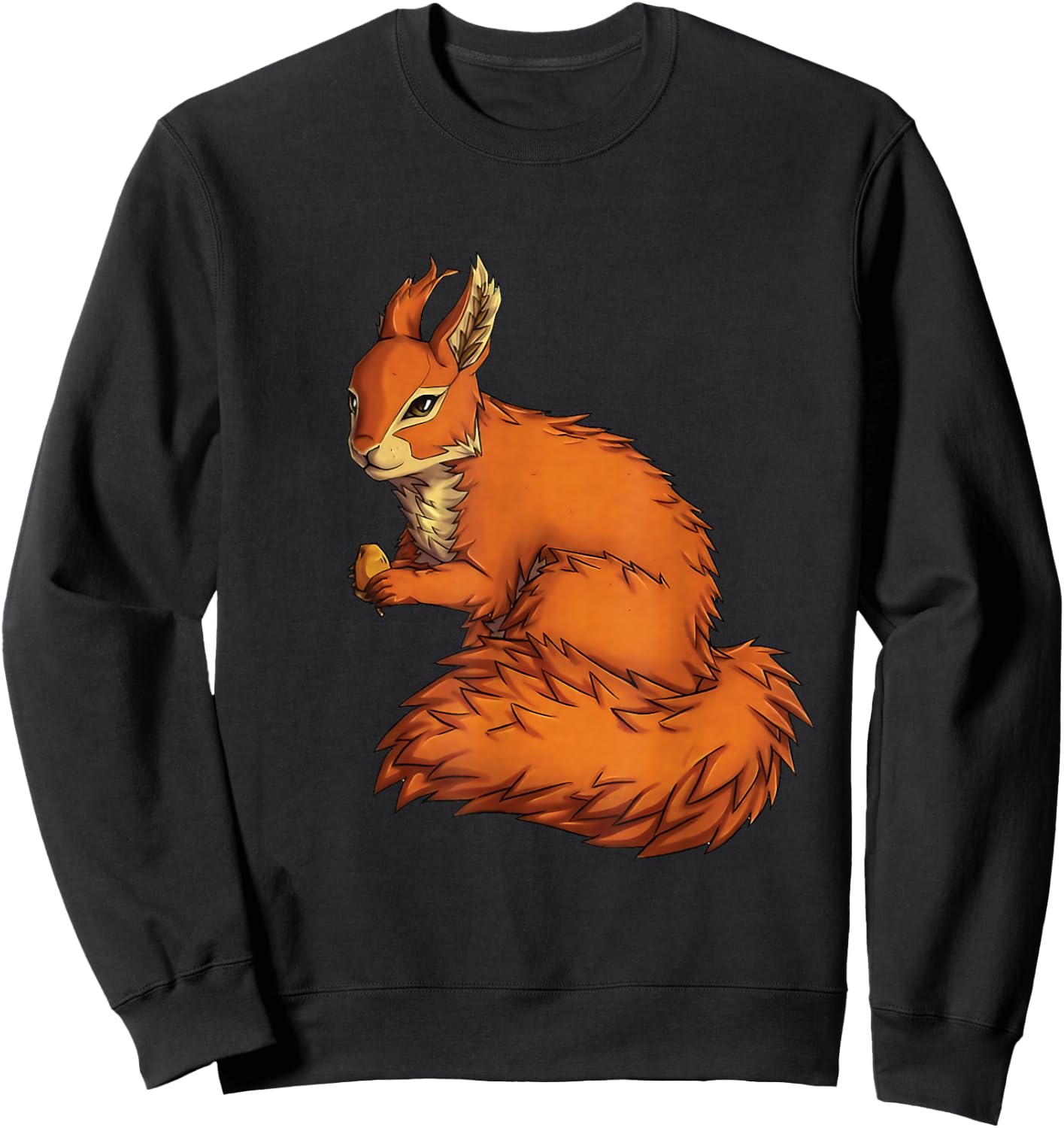 Funny Red Squirrel For Kids Men Women Pet Squirrel Lovers Sweatshirt - Sweatshirt | Black