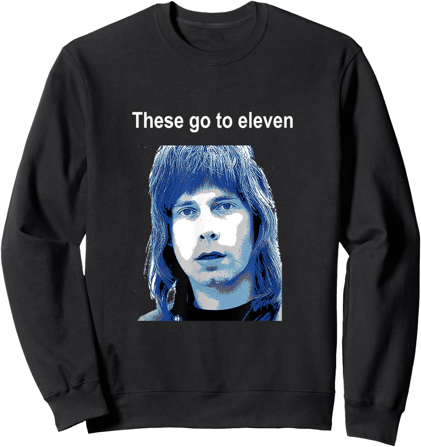 These go to eleven - funny 80s line Sweatshirt - Sweatshirt | Black