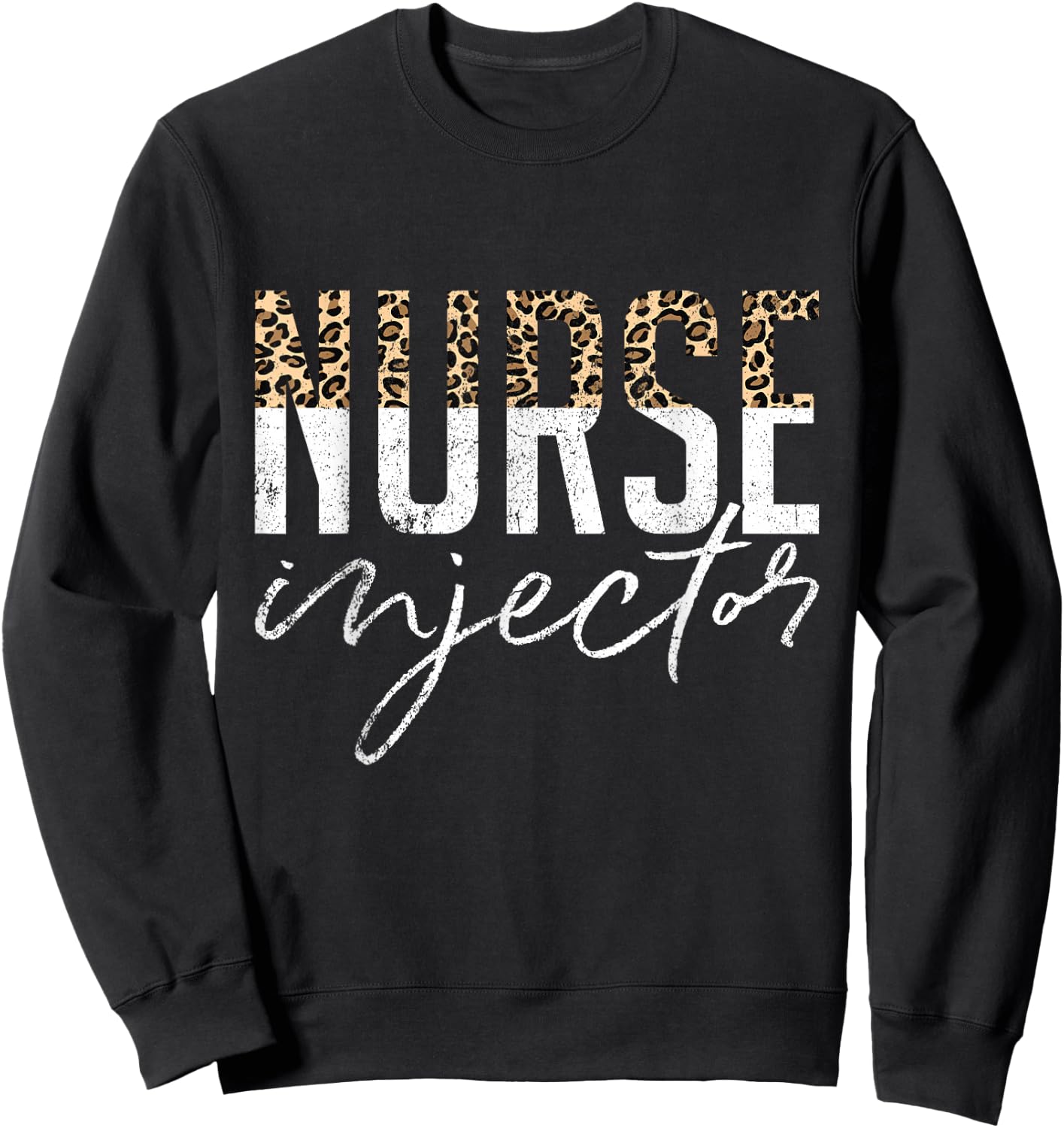 Vintage Nurse Injector Aesthetic Nurse Injector Sweatshirt - Sweatshirt | Black