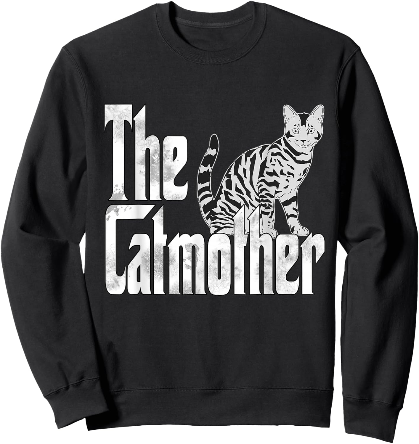 Cat Mom The Catmother Crazy Cat Mother Kitty Mommy Sweatshirt - Sweatshirt | Black