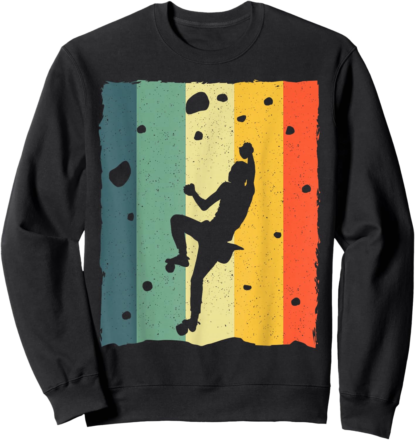 Cool Bouldering Women Boulderer Mountain Climber Sweatshirt - Sweatshirt | Black