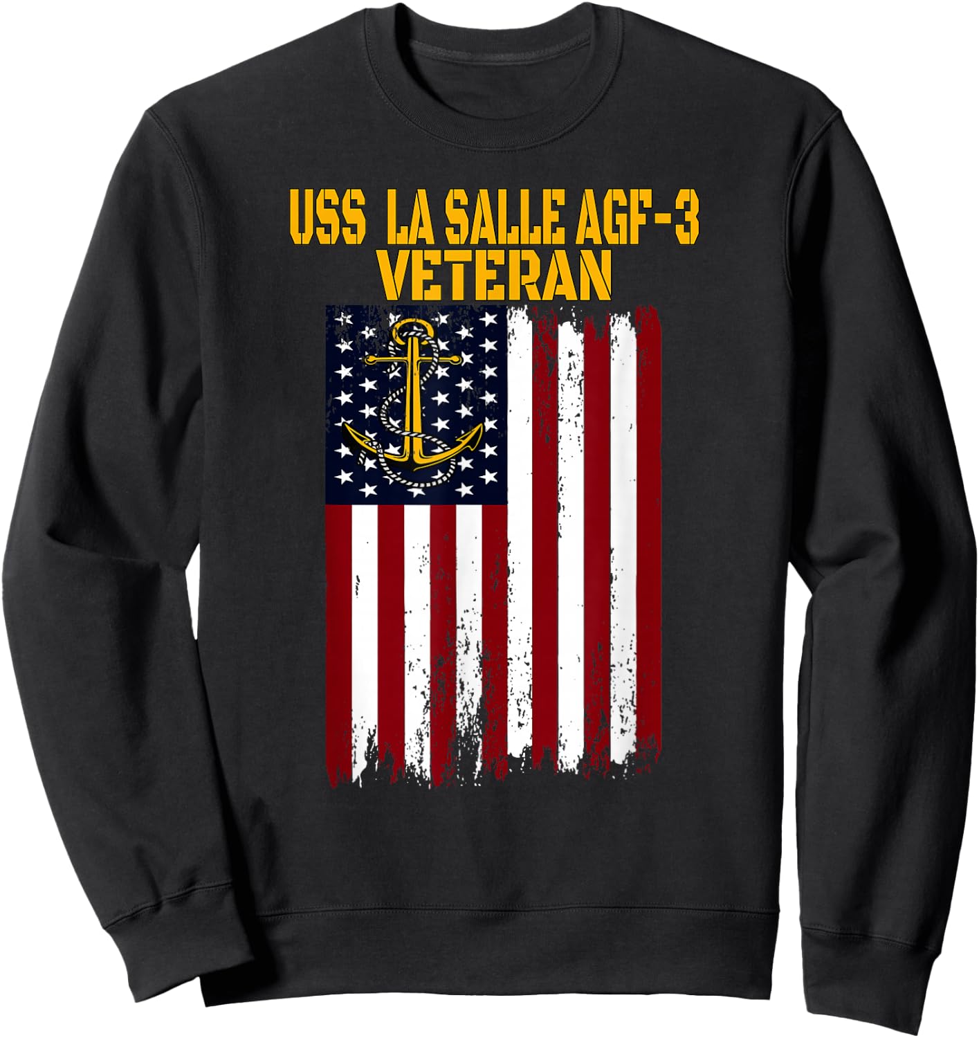USS La Salle AGF-3 Amphibious Transport Docks Veterans Day Sweatshirt - Sweatshirt | Black