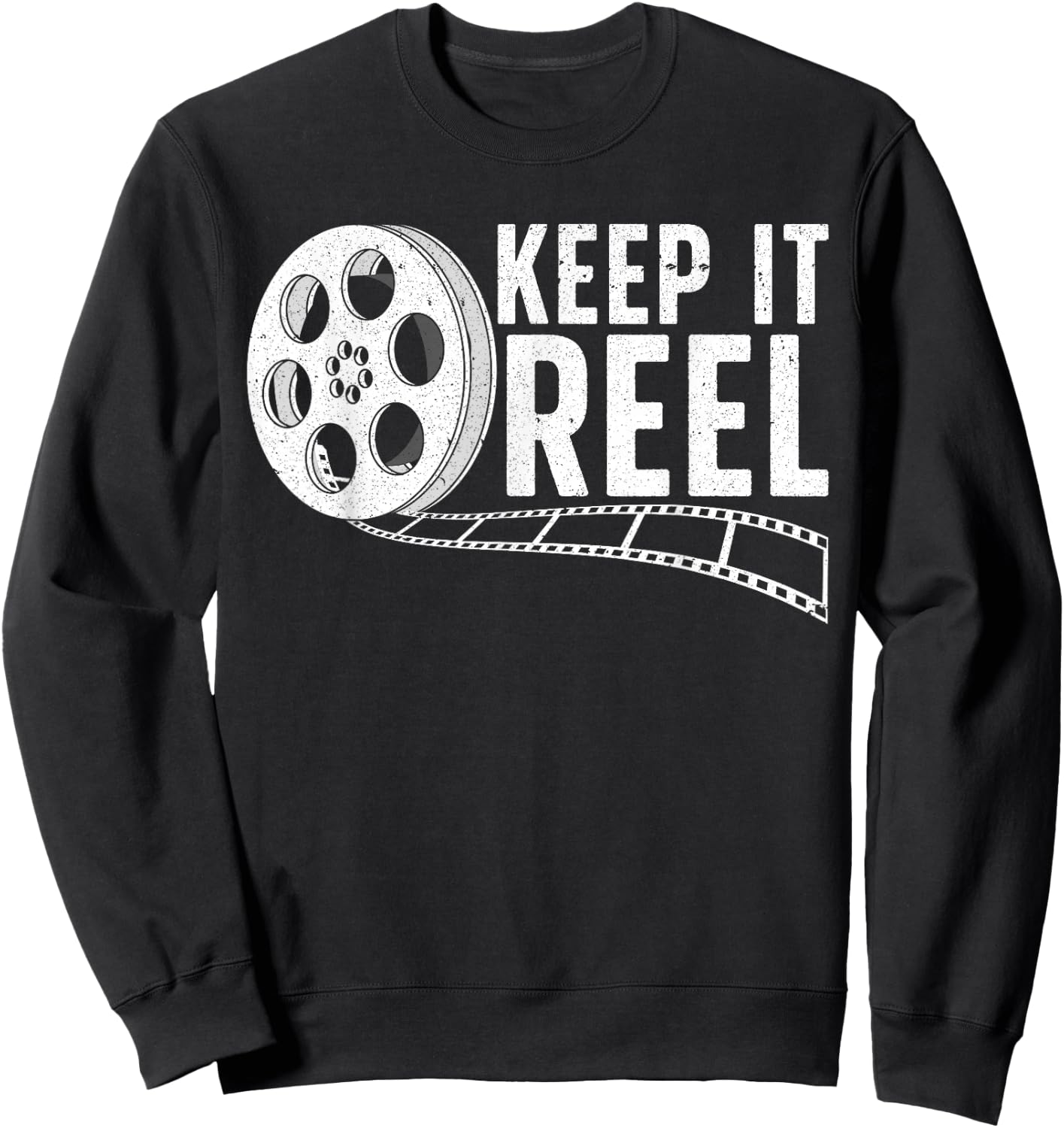Cool Filmmaker Art Women Movie Film Maker Keep Reel Sweatshirt - Sweatshirt | Black