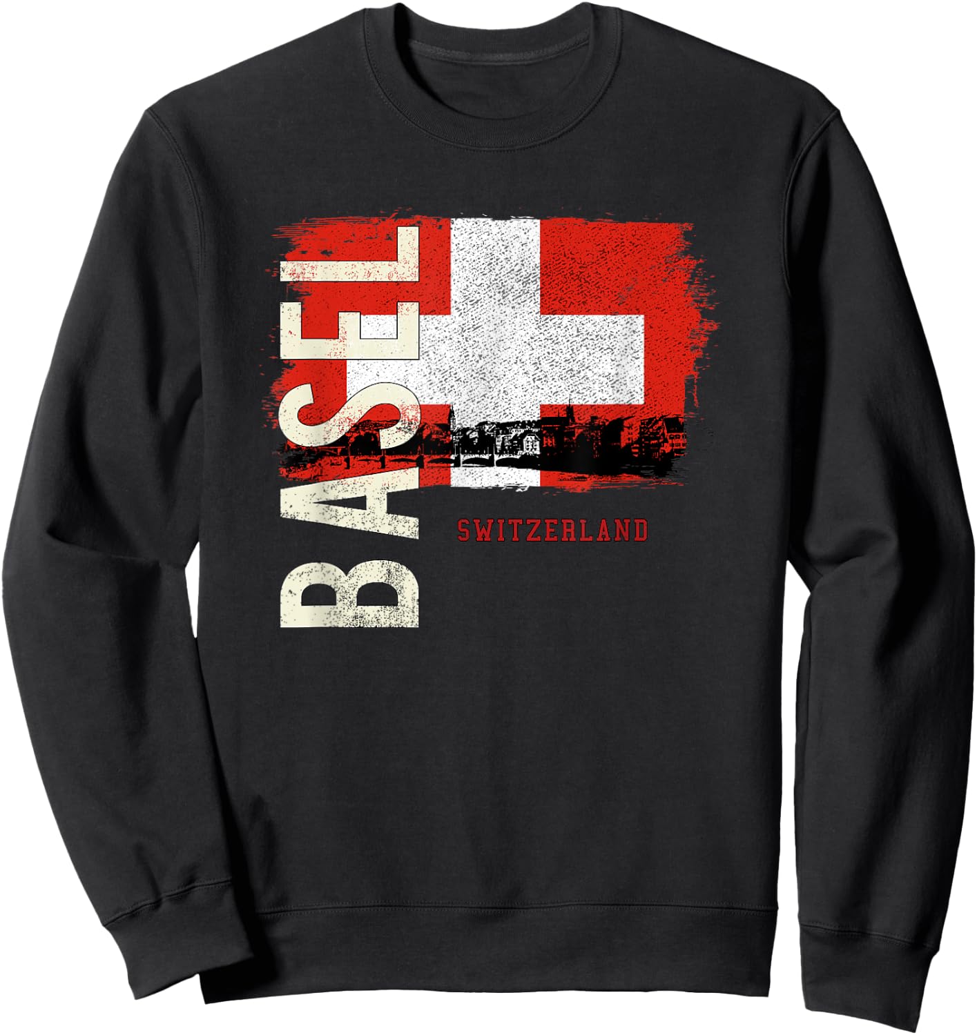 Basel Switzerland Europe Sweatshirt - Sweatshirt | Black