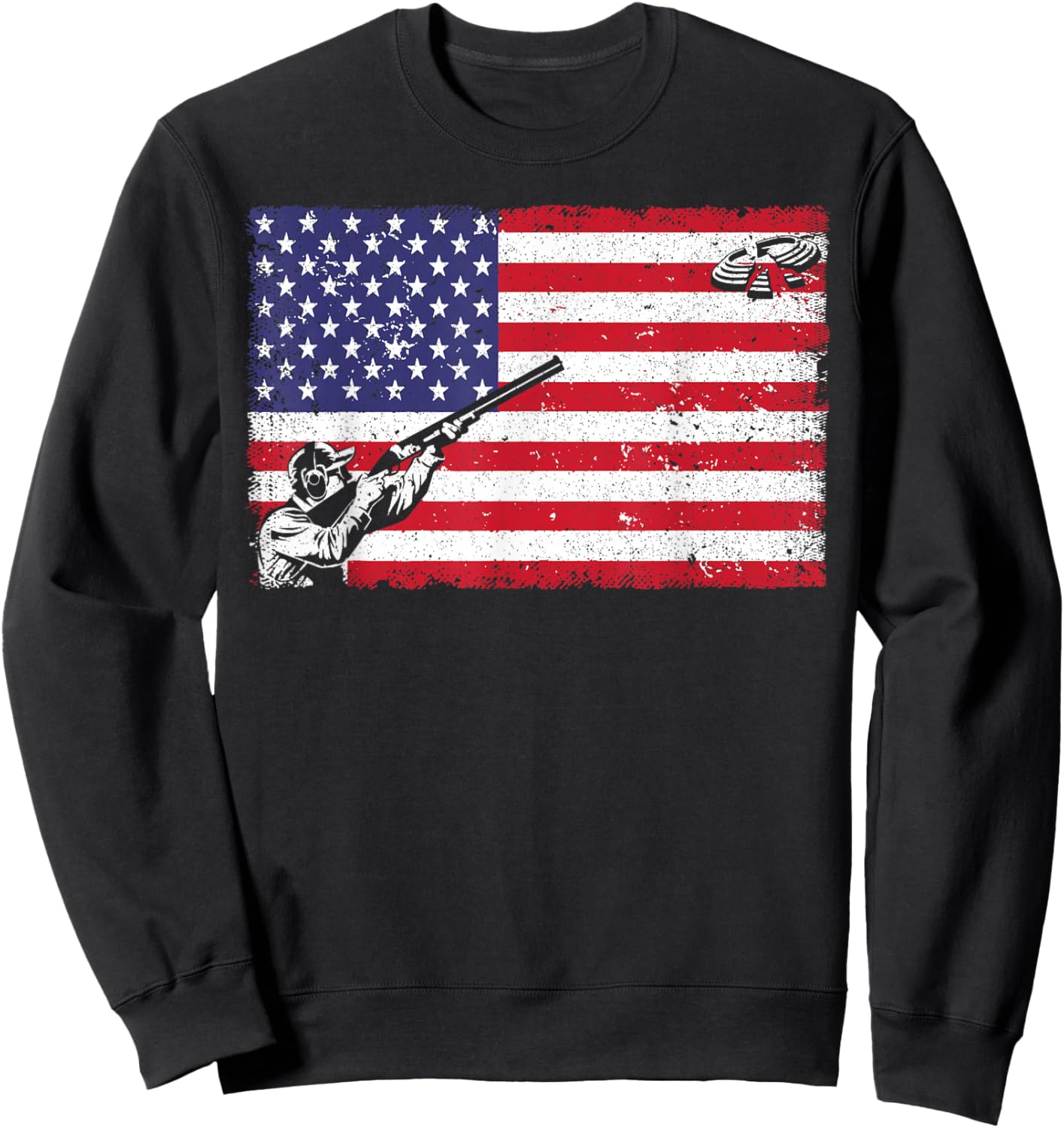 Best Trap Shooting Women Skeet Shooting Clay Target Sweatshirt - Sweatshirt | Black