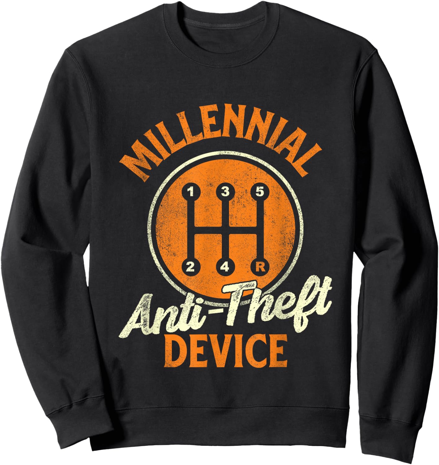 Millennial Anti Theft Device - Car Lover Auto Mechanic Sweatshirt - Sweatshirt | Black