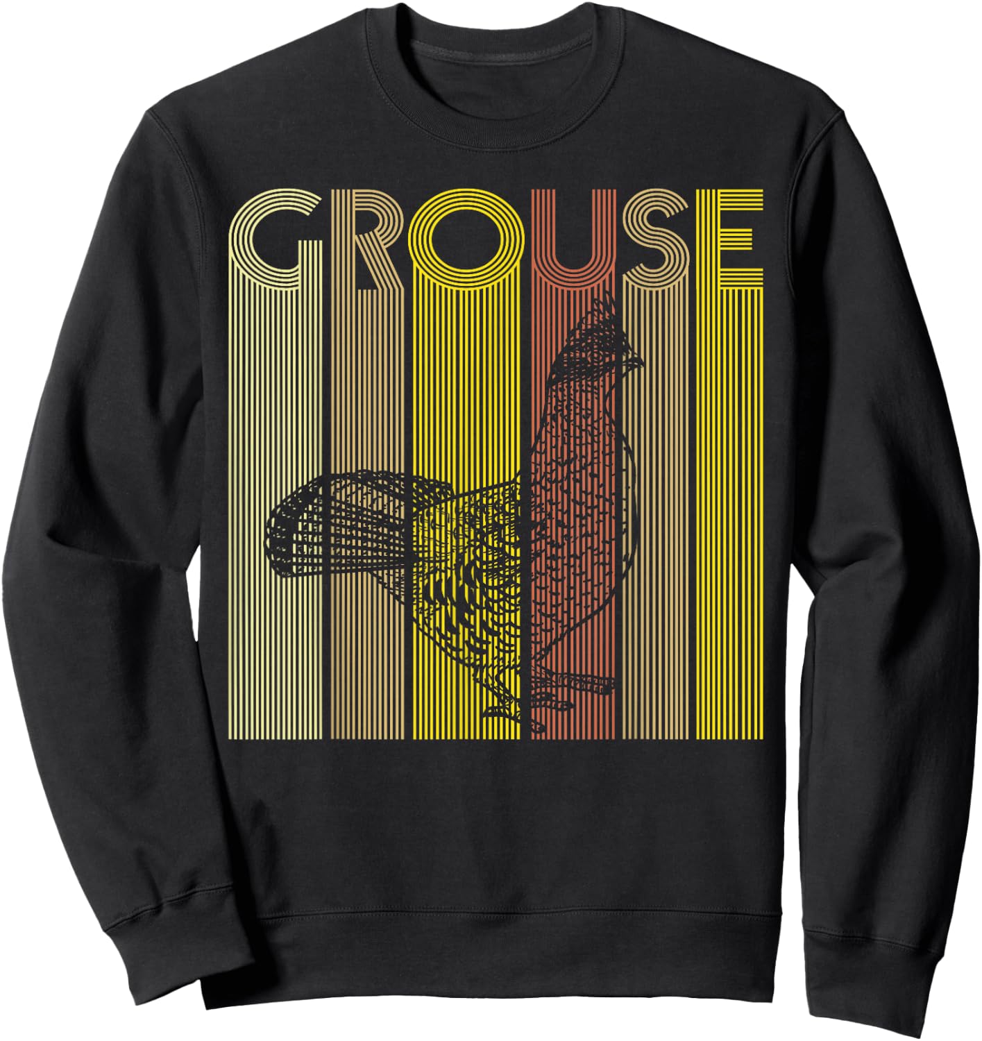 Grouse Design for a Ruffed Grouse lover Sweatshirt - Sweatshirt | Black