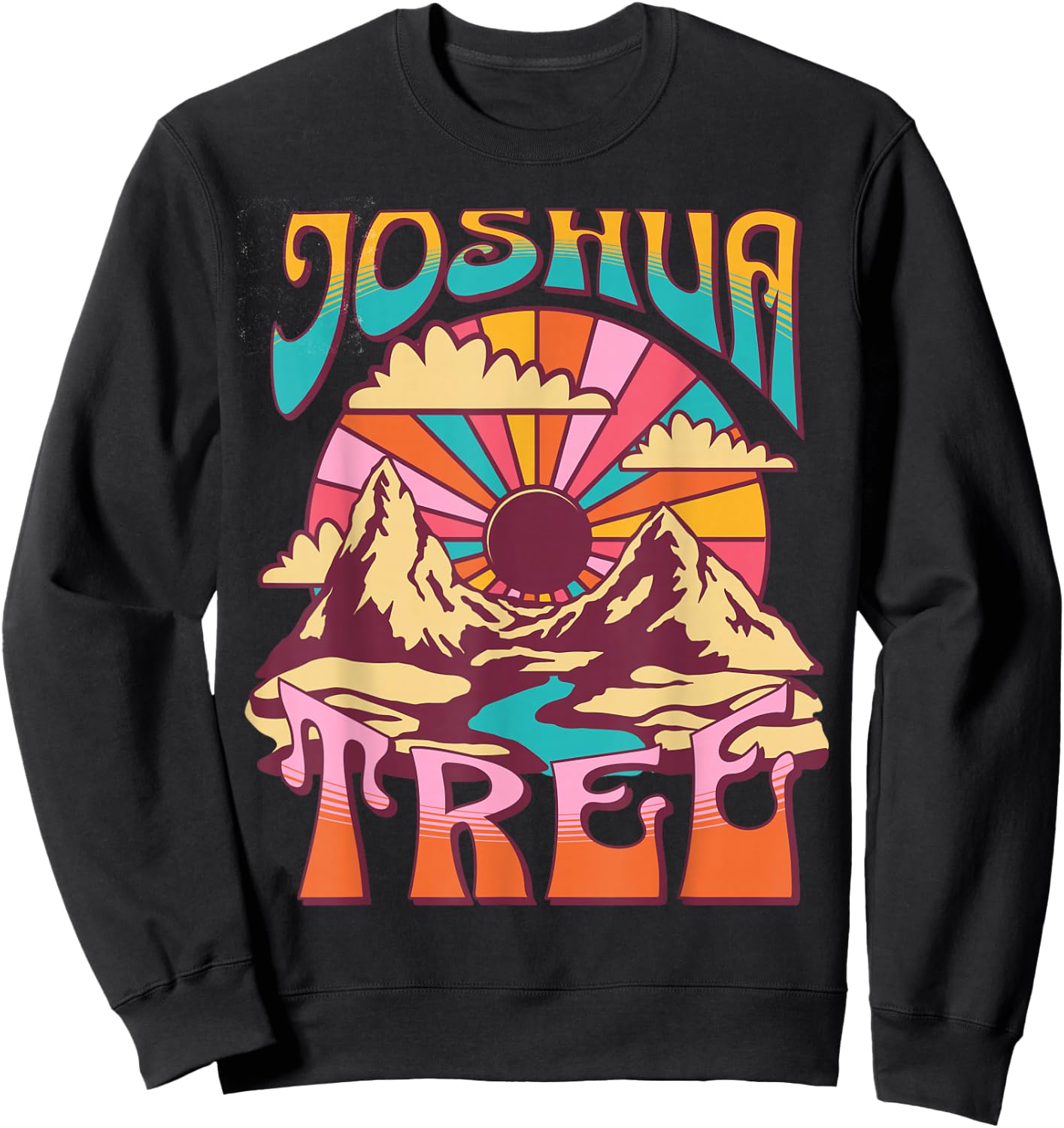 Joshua Tree California Nature Hiking Mountains Outdoors Sweatshirt - Sweatshirt | Black