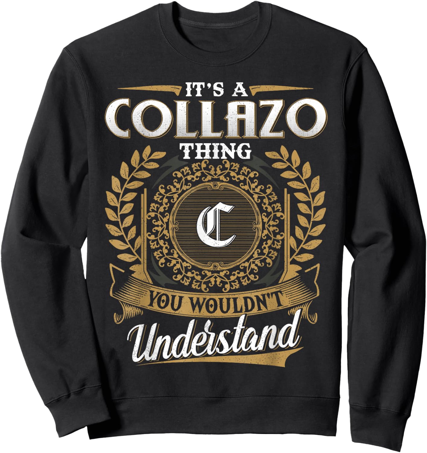 COLLAZO Family - Last Name COLLAZO Surname Personalized Sweatshirt - Sweatshirt | Black