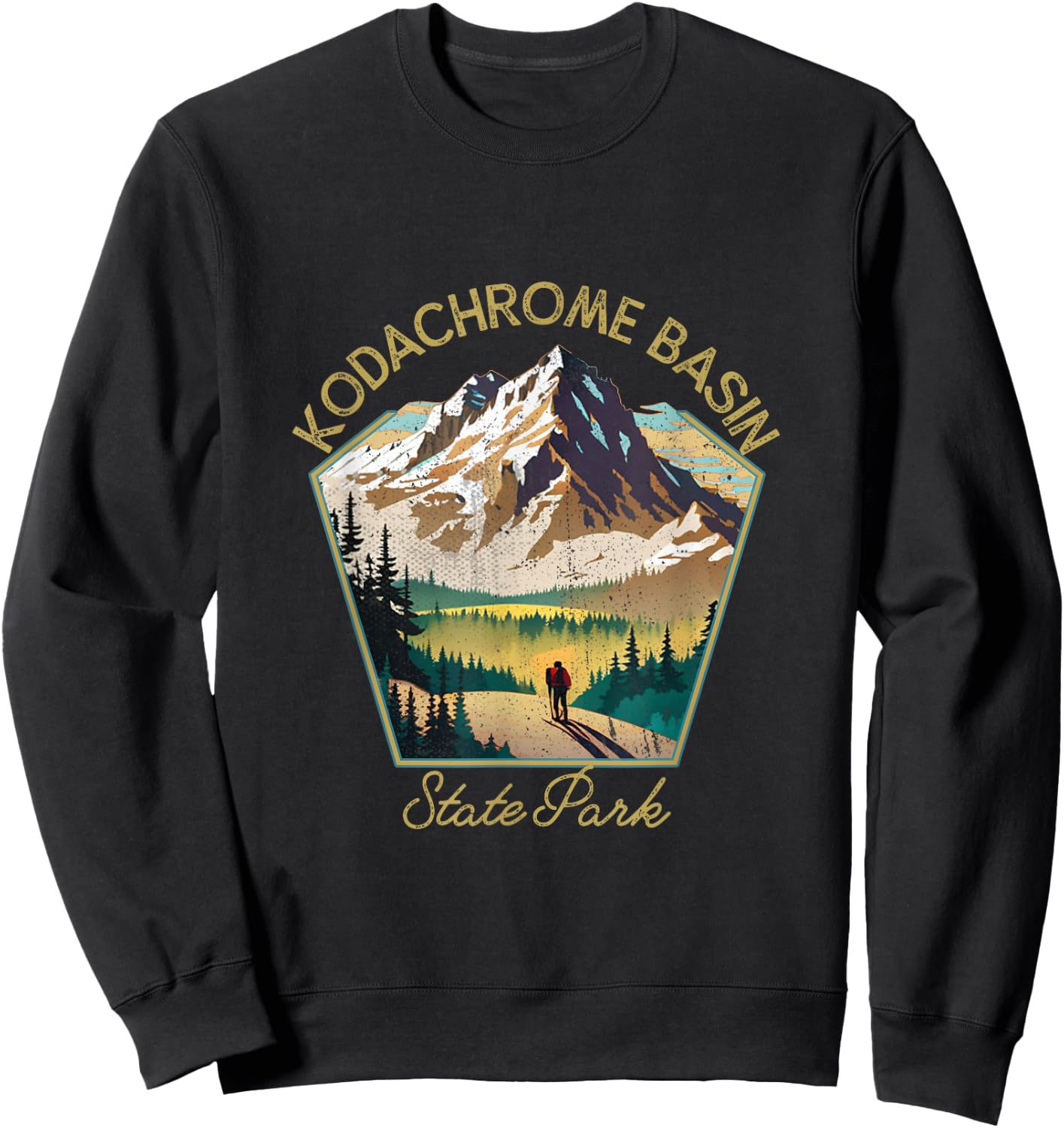Kodachrome Basin State Park Retro Clothing - Souvenir Sweatshirt - Sweatshirt | Black