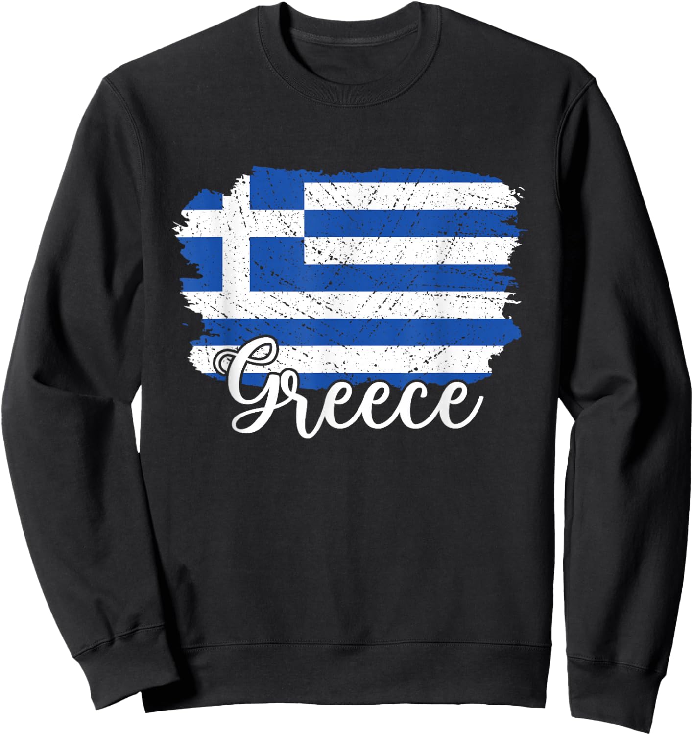 Greece Flag Men Women Kids Greece Country Sweatshirt - Sweatshirt | Black
