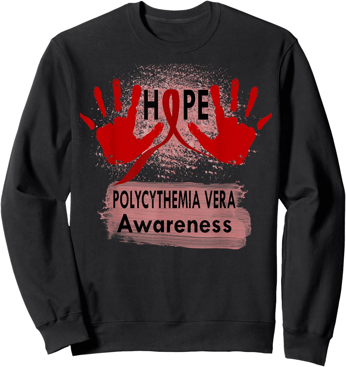 polycythemia vera Awareness Sweatshirt - Sweatshirt | Black