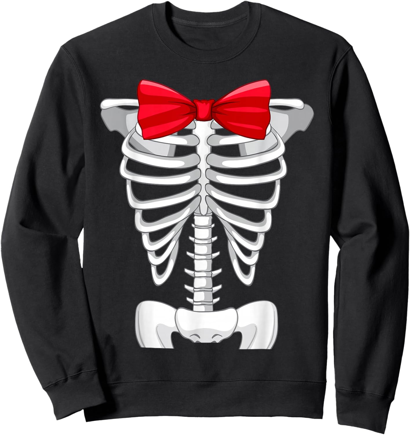 Cool Skeleton Rib Cage X-Ray Halloween Costume Boys Kids Sweatshirt - Sweatshirt | Black