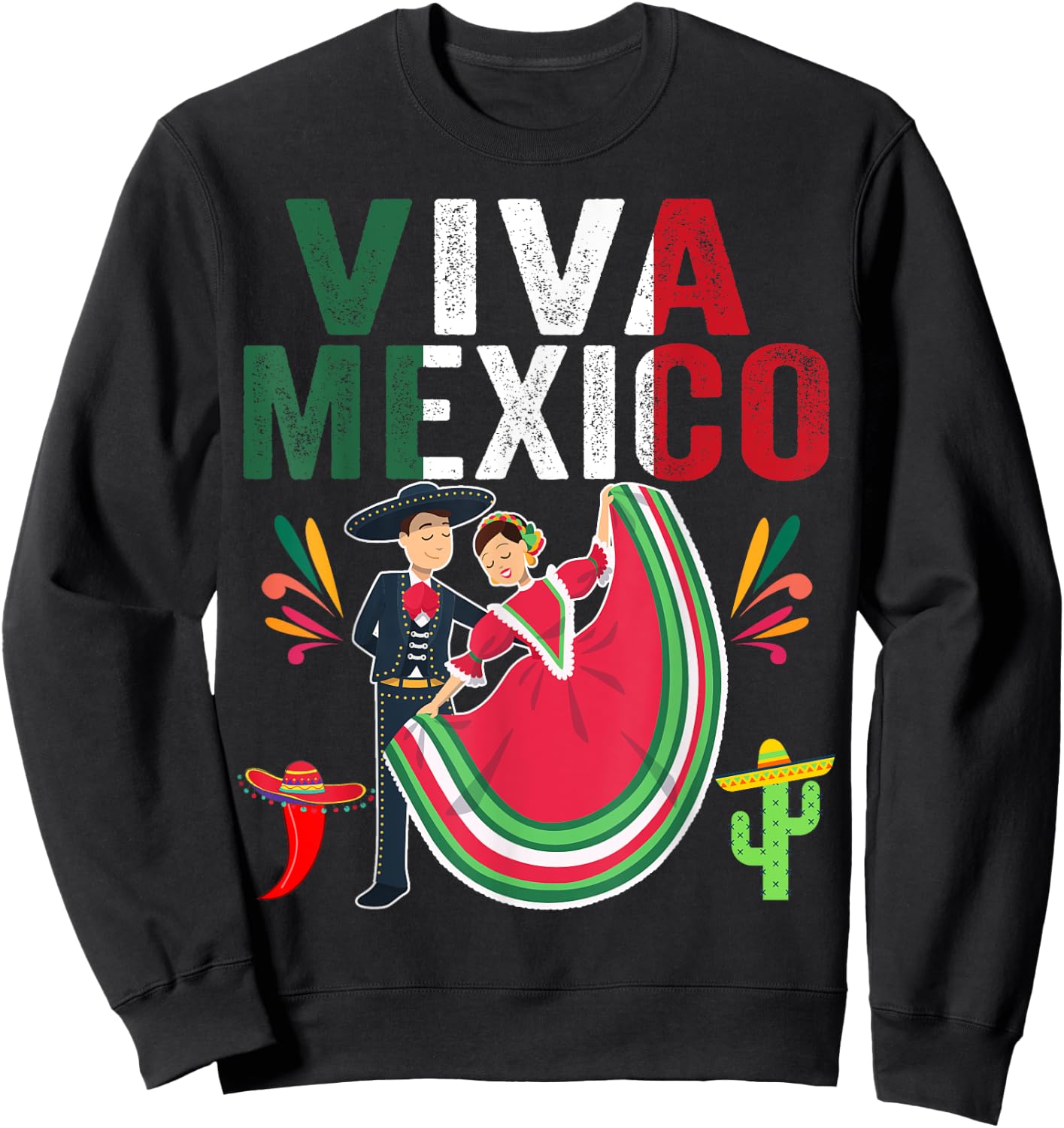 Butterfly Flag Mexico Independence Day Mexican Men Women Kid Sweatshirt - Sweatshirt | Black