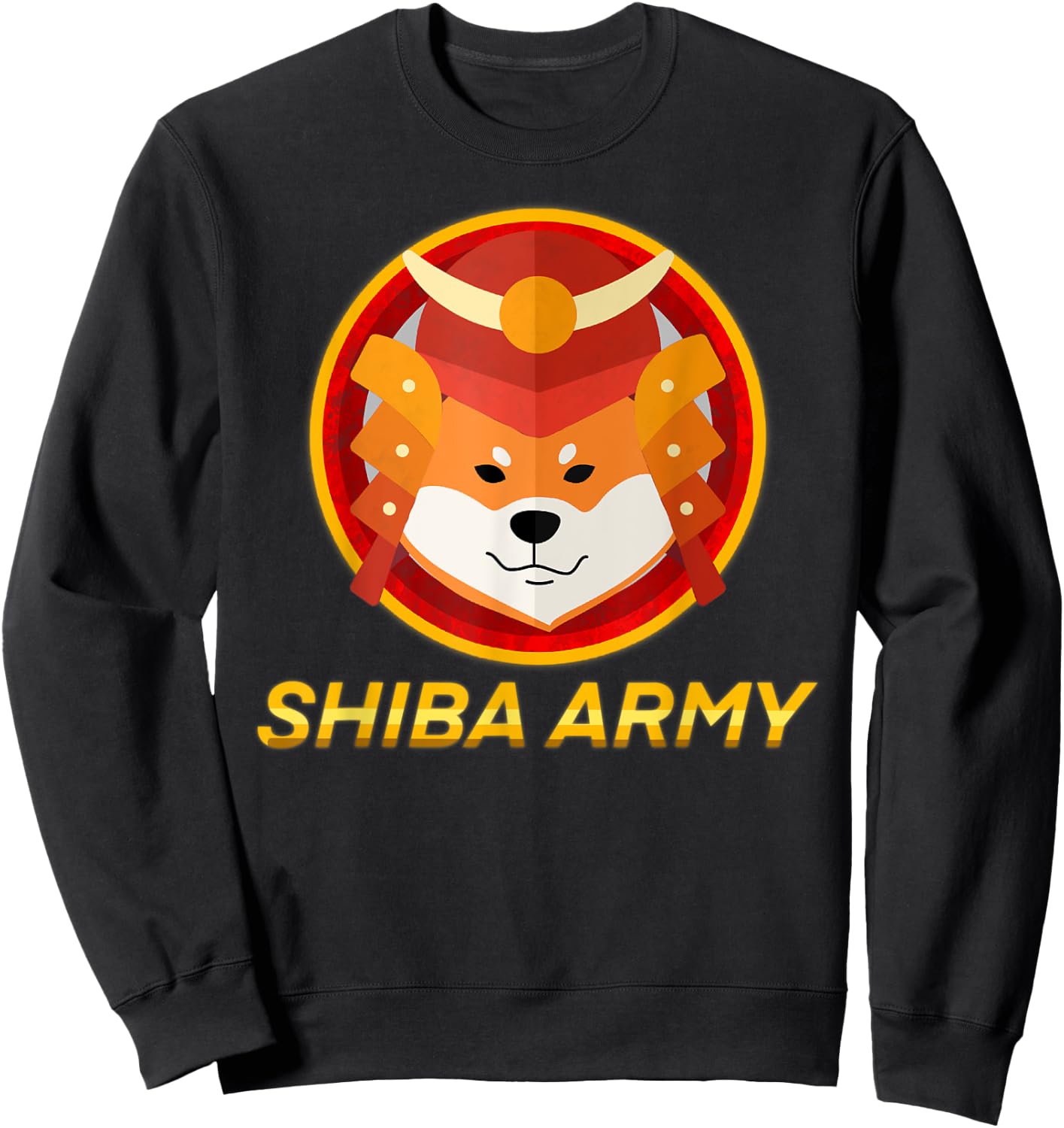 Shiba Army Shirt, Funny $SHIB Coin Shiba Inu Army Sweatshirt - Sweatshirt | Black