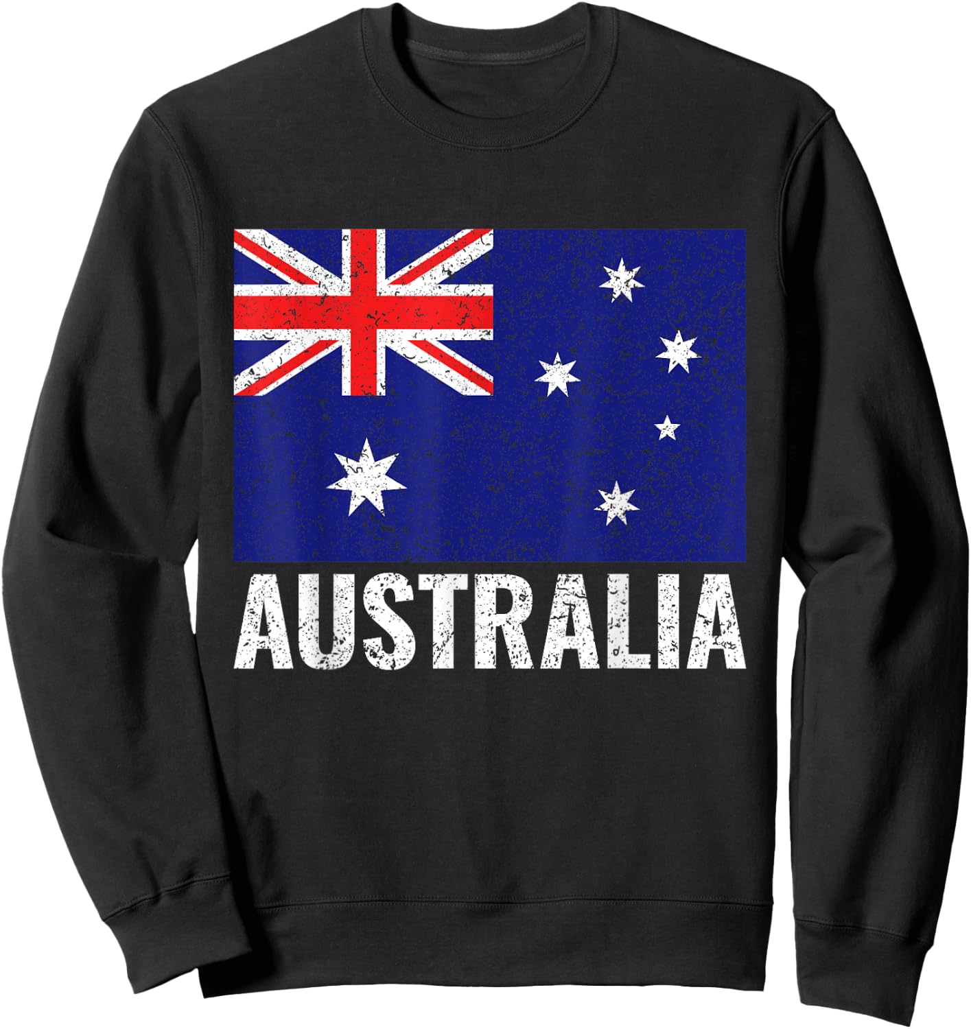 Australia Australian Flag Pride Vintage Gift DNA Patriotic Sweatshirt - Sweatshirt | Black