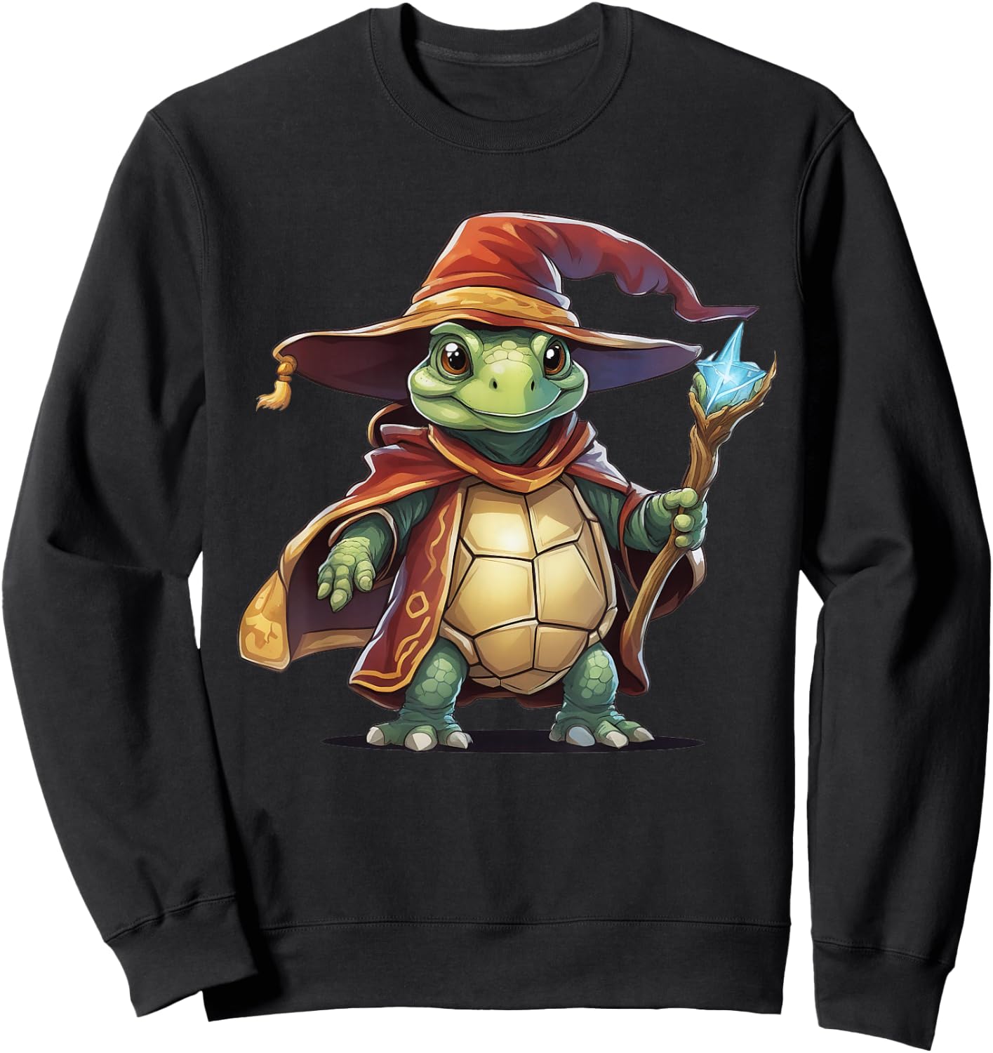 Turtle Tortoise Wizard Sweatshirt - Sweatshirt | Black
