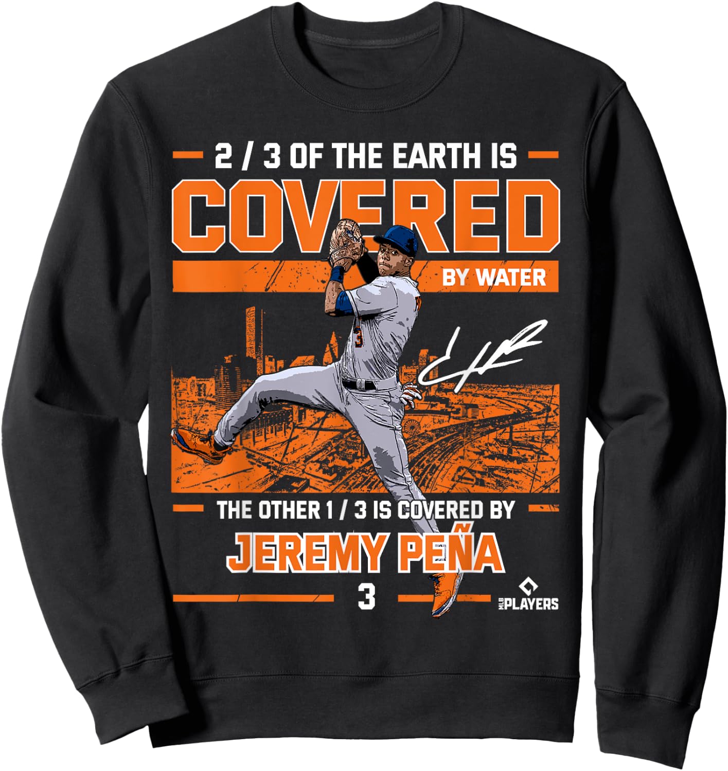 BallPark MVP Houston MLBPA Jeremy Pena , Black, Small Sweatshirt - Sweatshirt | Black