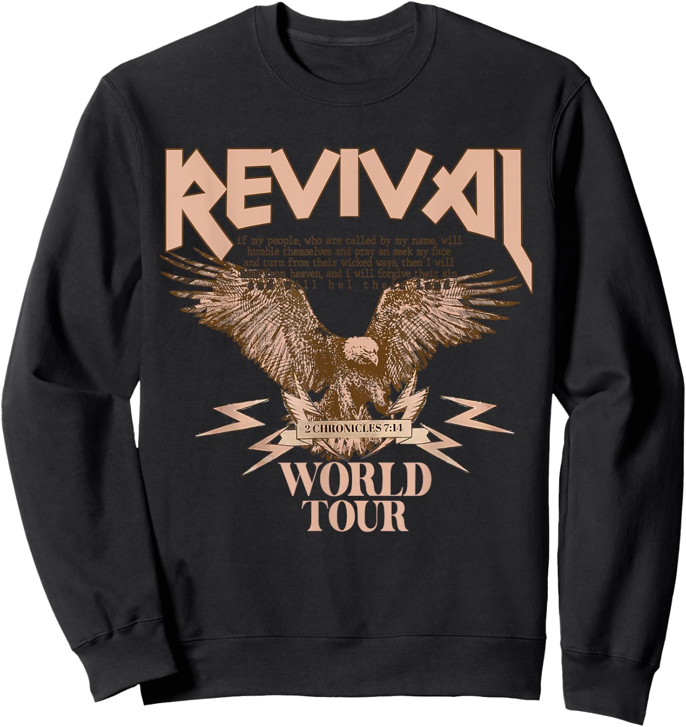 Jesus Revival, Christian Revival Believe, 2 Chronicles 7:14 Sweatshirt - Sweatshirt | Black