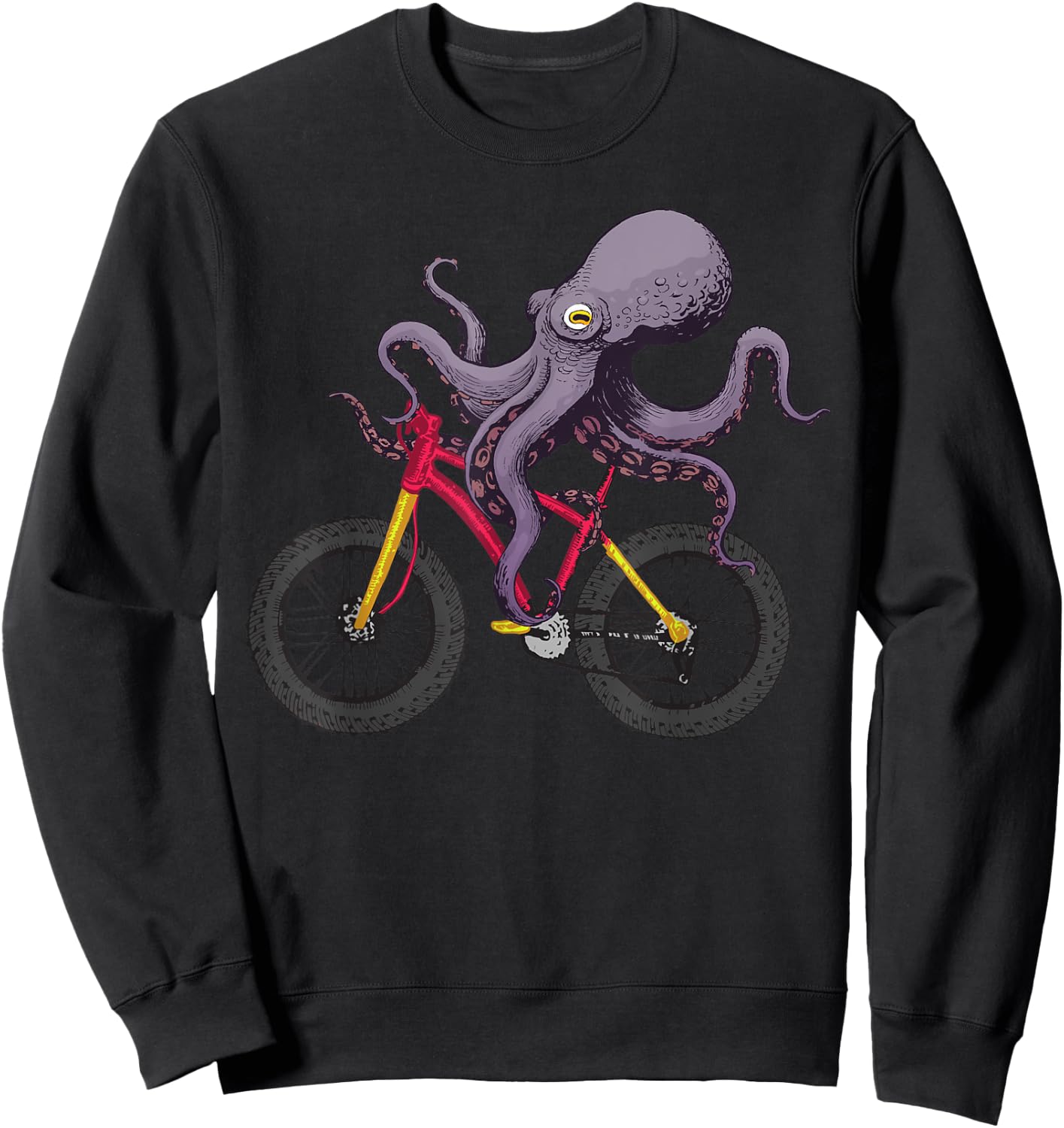 Cute Octopus Women Kids Sea Creature Octopus Lover Sweatshirt - Sweatshirt | Black