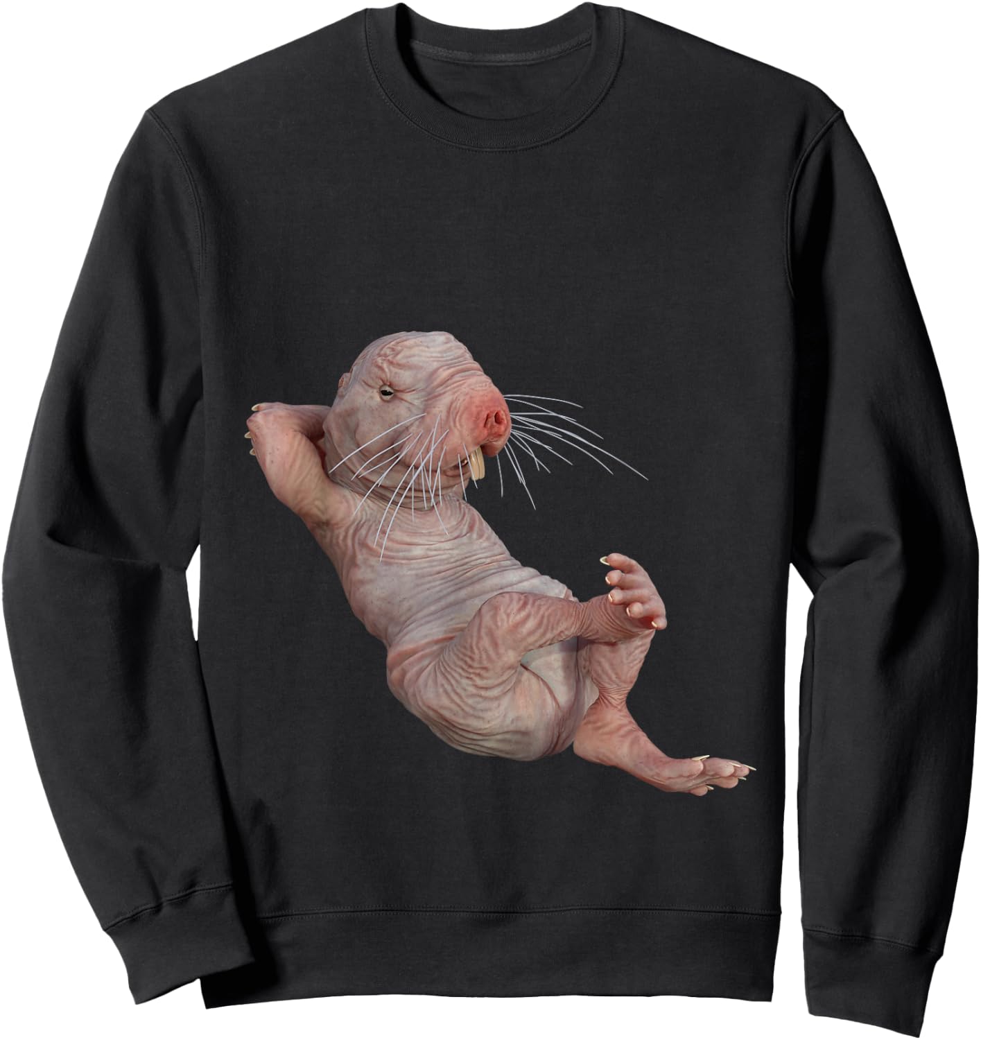 Funny Naked Mole-Rat Zookeeper Safari Animal Lover Mole Rat Sweatshirt - Sweatshirt | Black