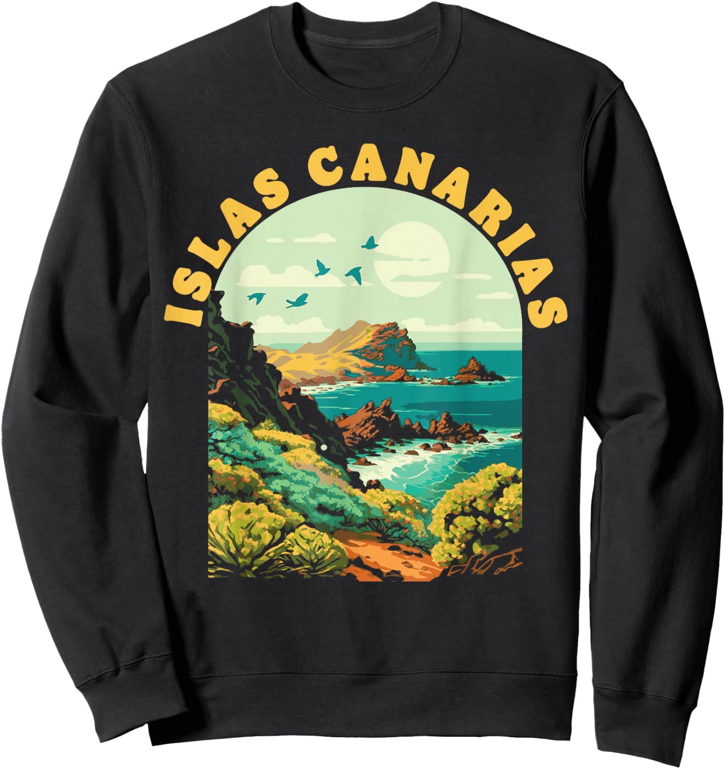 Tenerife Islas Canarias Vintage Souvenir Canary Islands Sweatshirt - Sweatshirt | Black