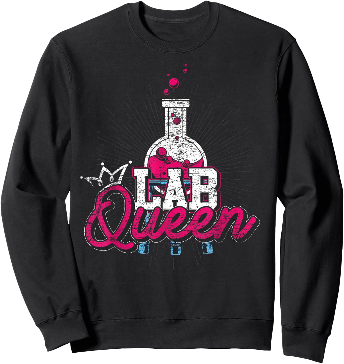 Lab Technician Lab Queen Medical Laboratory Scientist Sweatshirt - Sweatshirt | Black