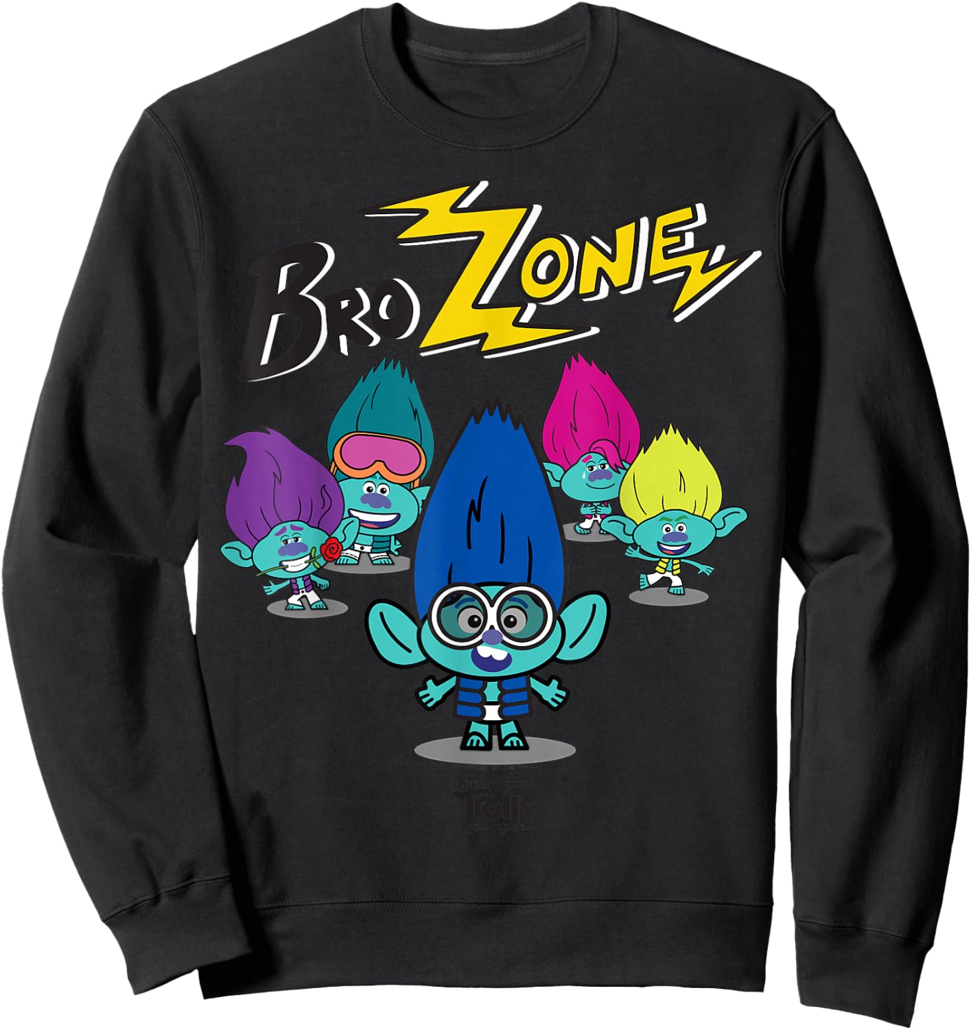 DreamWorks Trolls Band Together BroZone Spotlight Sweatshirt - Sweatshirt | Black