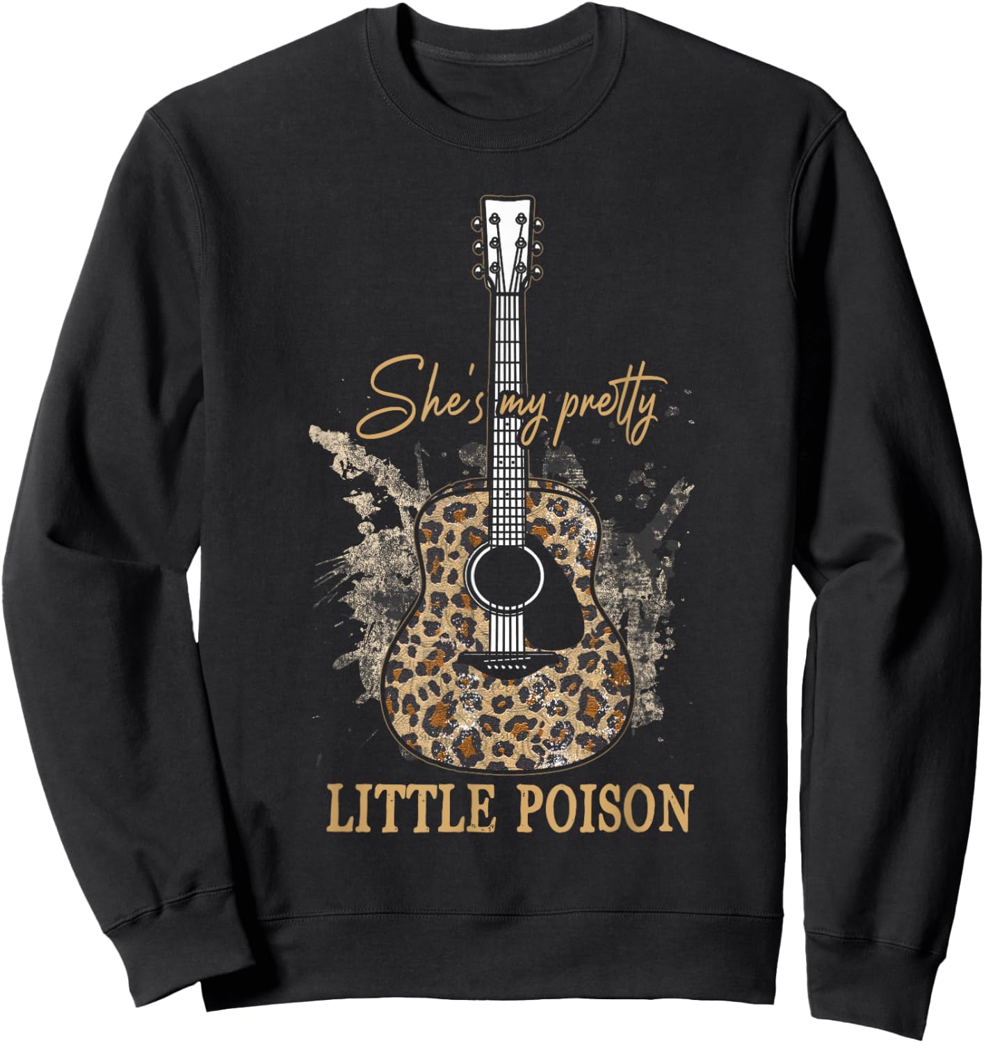 Pretty-Little Poisons Classic Guitar Music Sweatshirt - Sweatshirt | Black