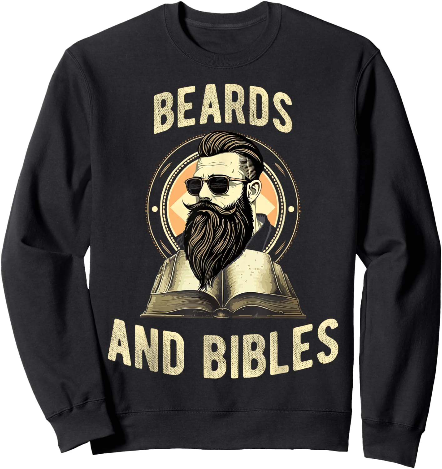 Beards and Bibles Christian Man Sweatshirt - Sweatshirt | Black