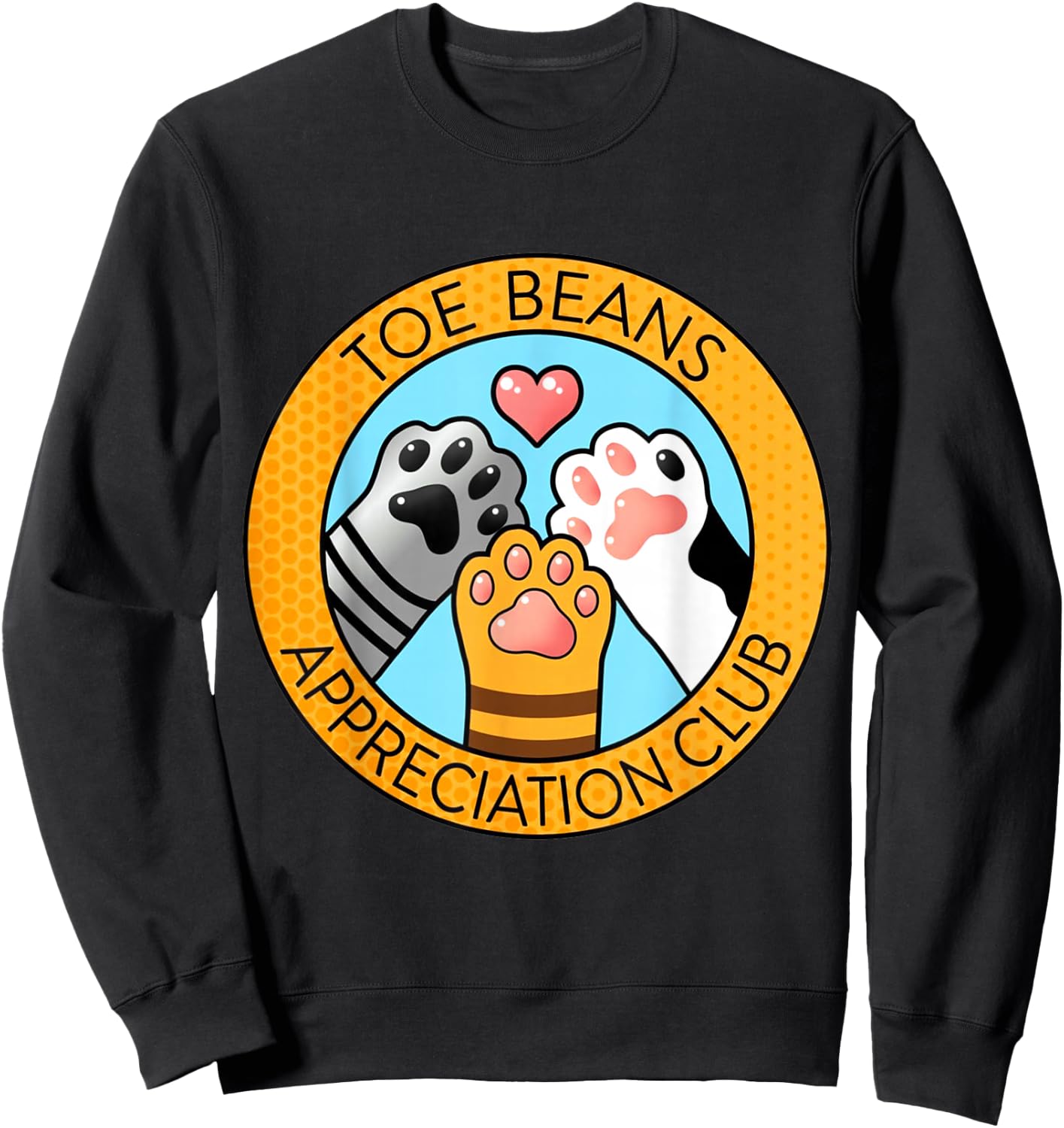 Toe Beans Appreciation Club Sweatshirt - Sweatshirt | Black