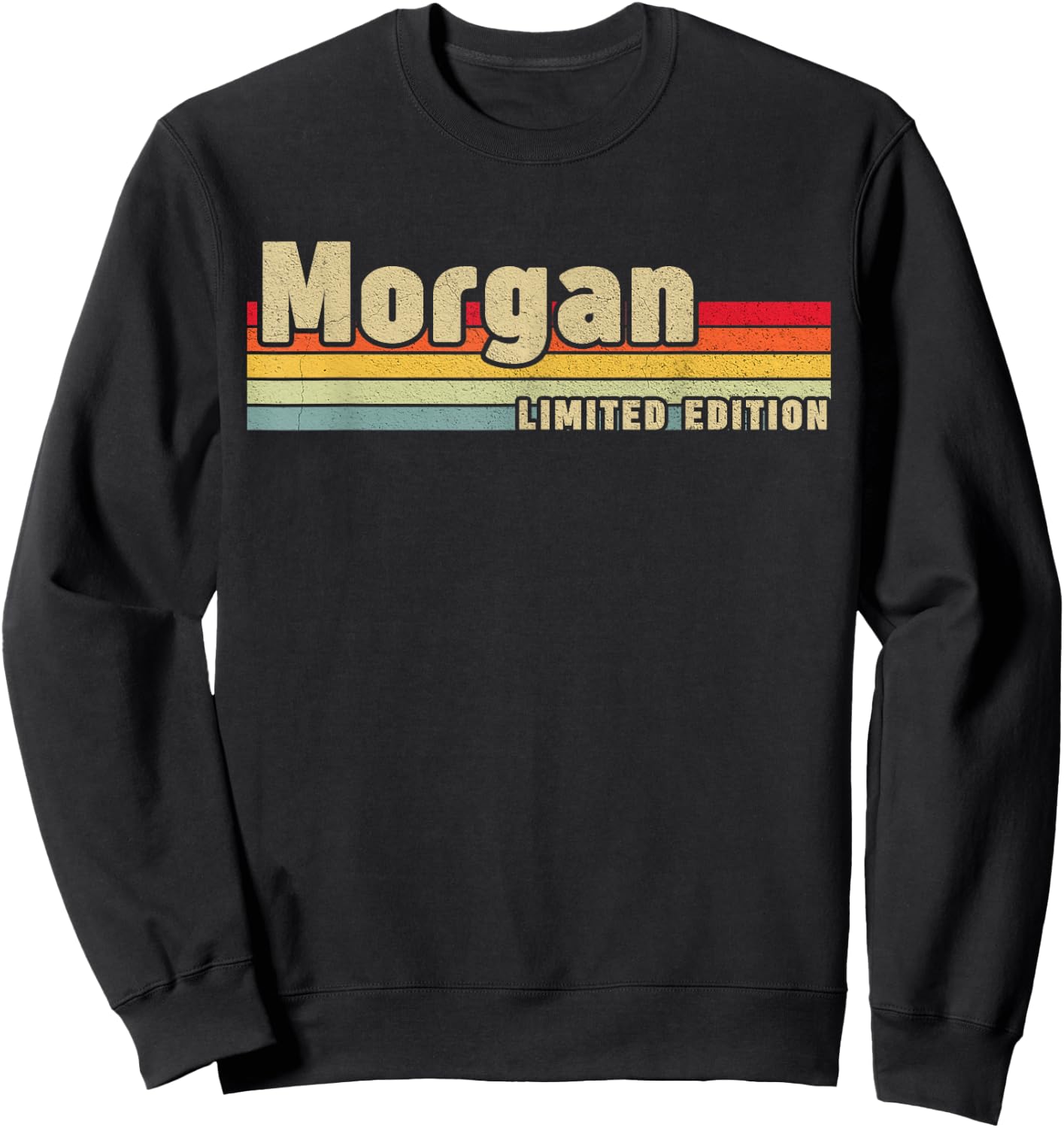 Morgan Gift Name Personalized Birthday Funny Christmas Sweatshirt - Sweatshirt | Black