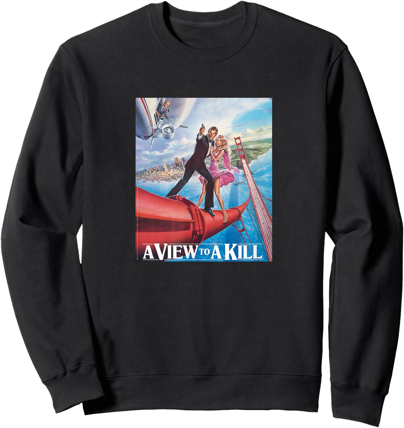 Official James Bond 007 A View to a Kill Sweatshirt - Sweatshirt | Black