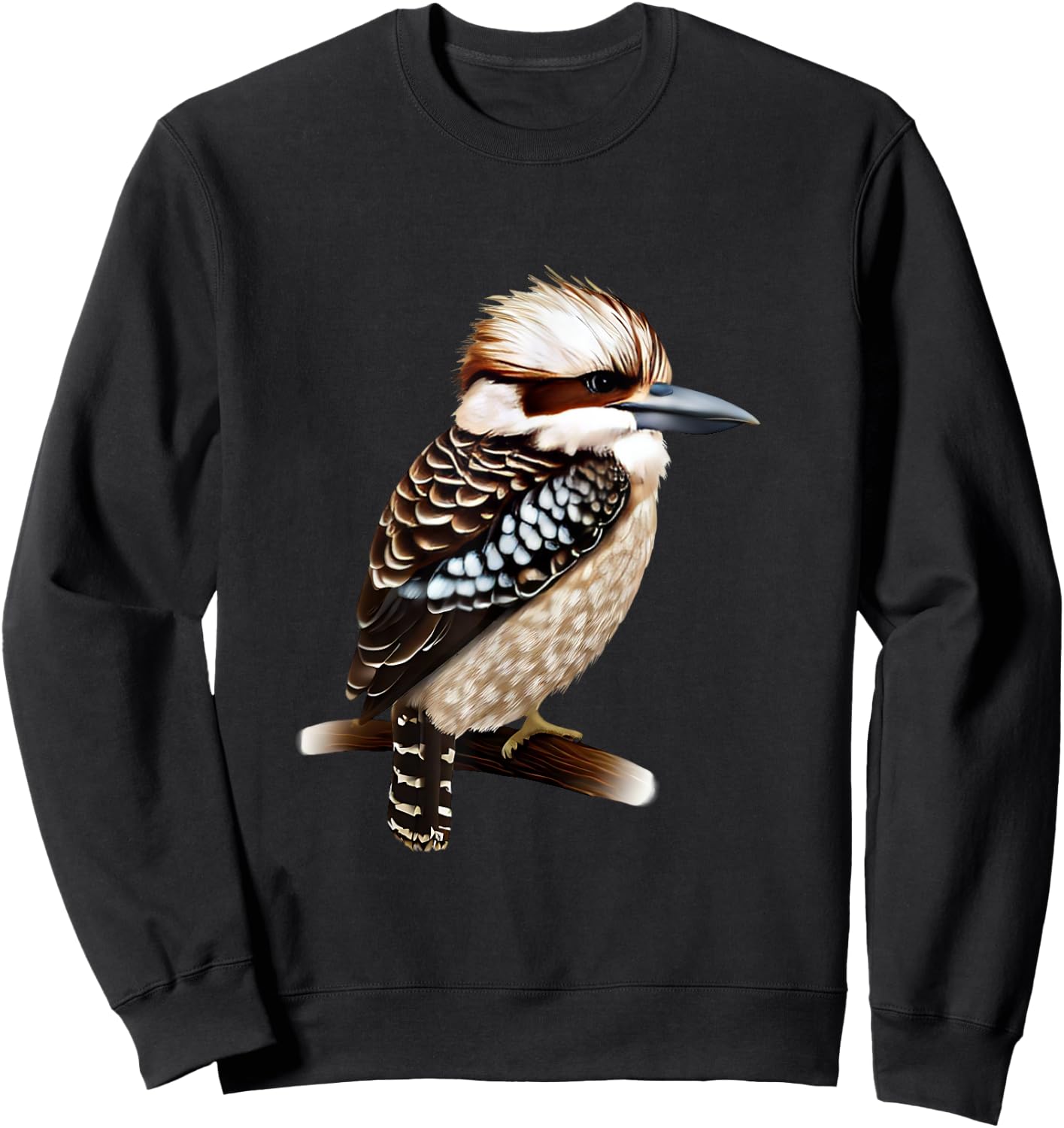 Kookaburra Bird Collection! Kookaburra Bird - -Adults and Kids - Black - Short Sleeve - - Small Sweatshirt - Sweatshirt | Black