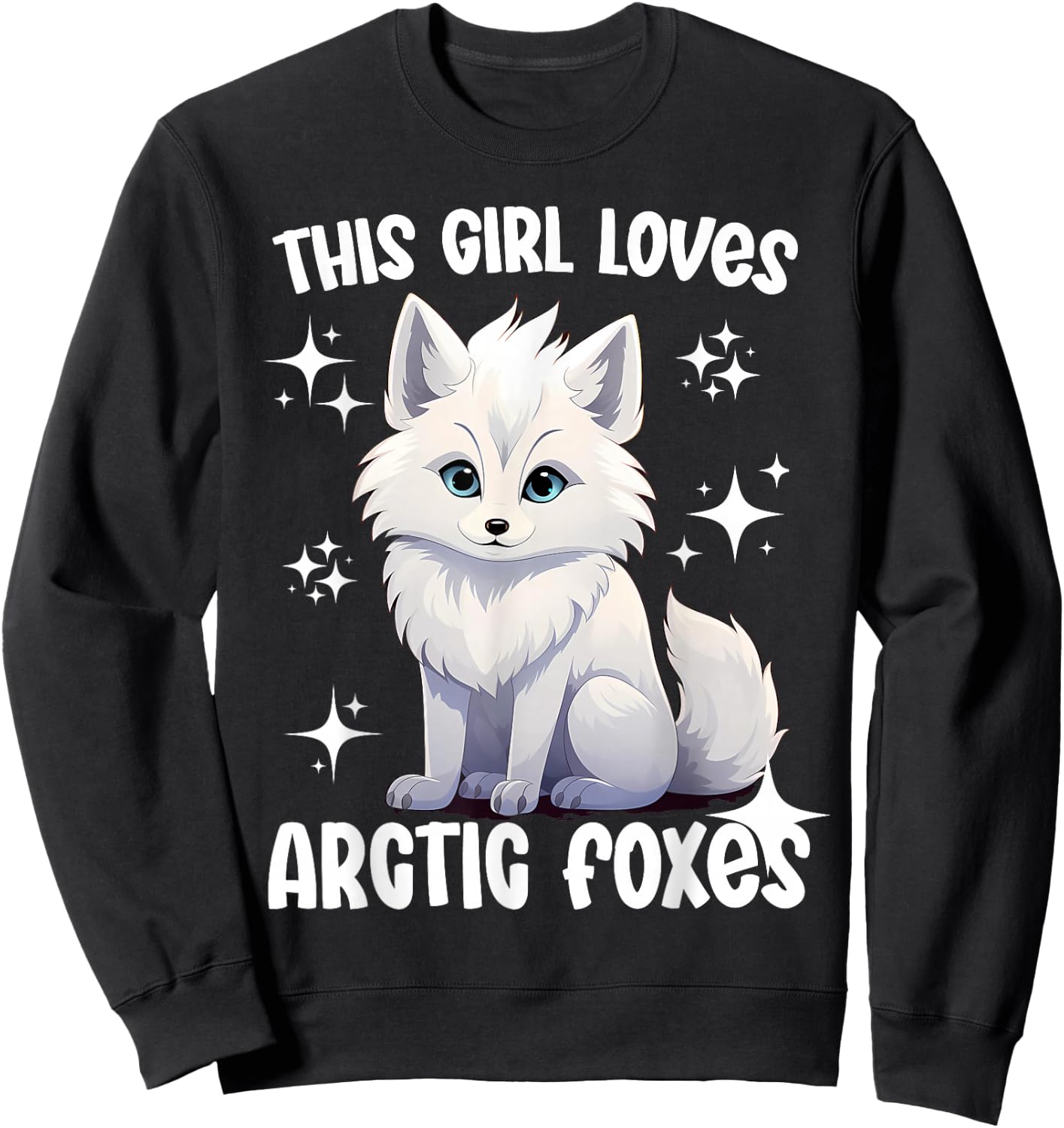 This Girl loves Arctic Fox Sweatshirt - Sweatshirt | Black