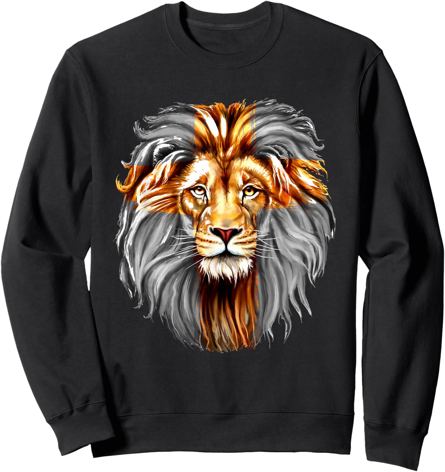 Jesus Lion Of Judah Sweatshirt - Sweatshirt | Black