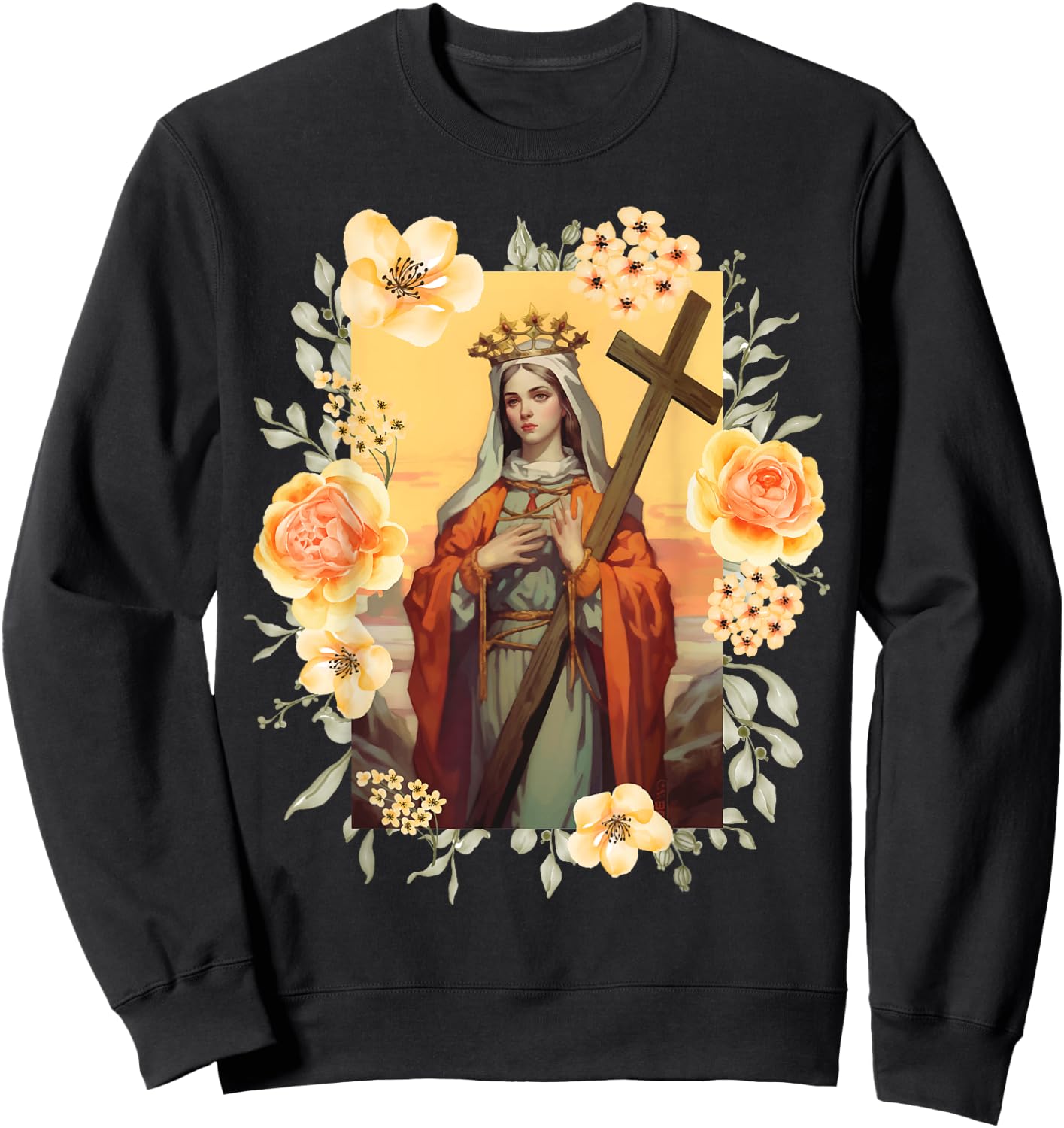 St Helena The True Cross and Church of the Holy Sepulchre Sweatshirt - Sweatshirt | Black