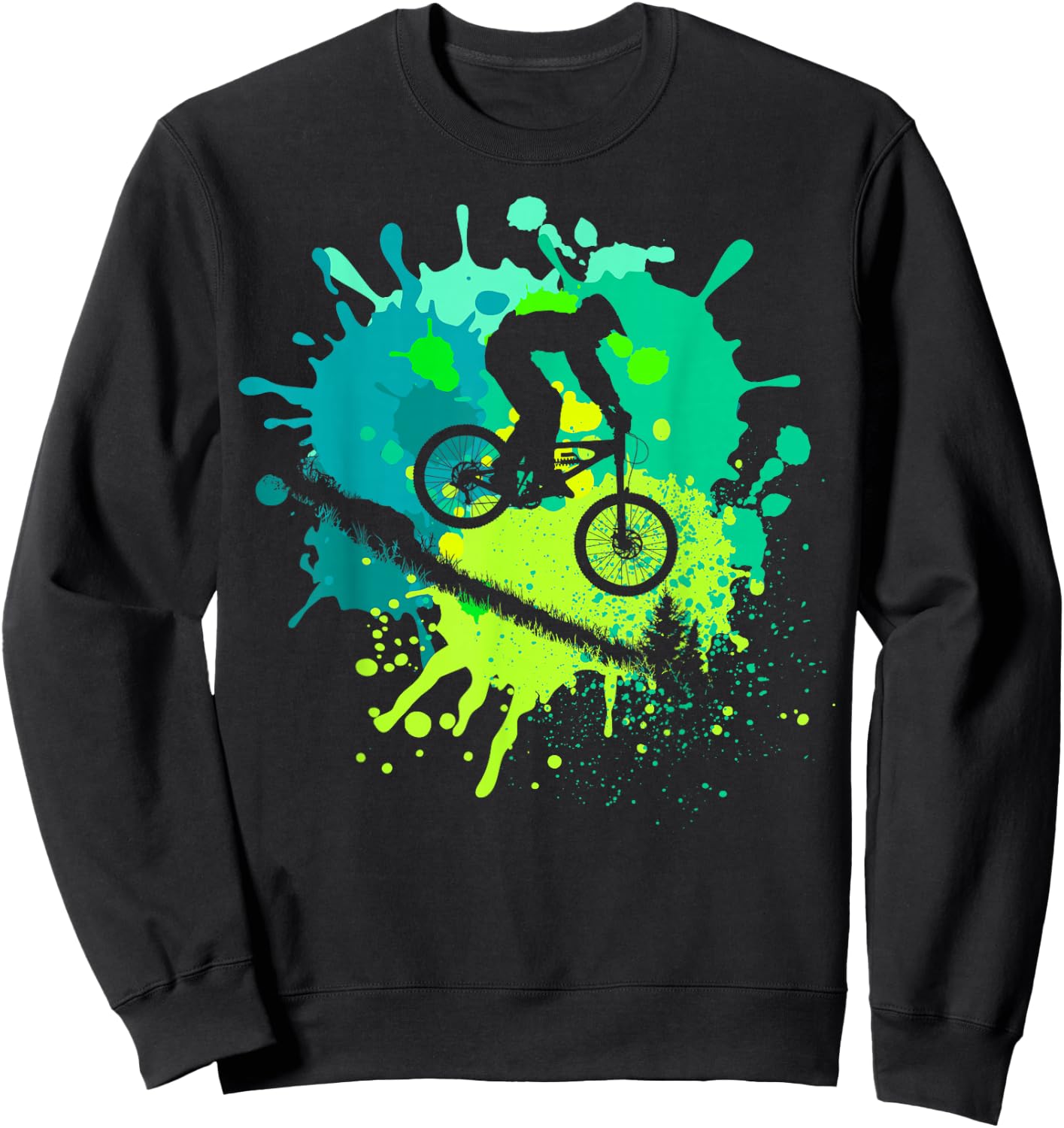 MTB for Mountain Biker | Boys Retro Mountain Bike Sweatshirt - Sweatshirt | Black