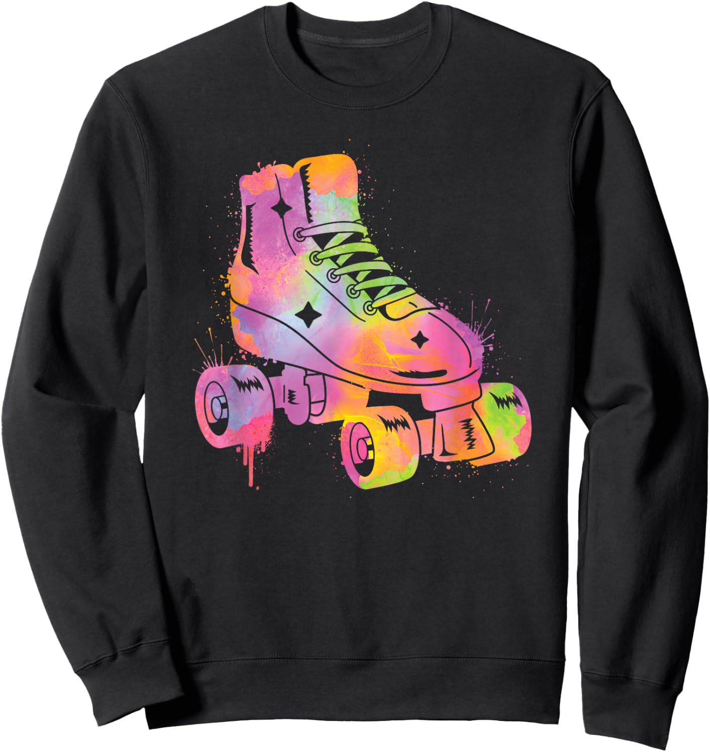 Roller Skater Rollerskate Women Girls Roller Skating Kids Sweatshirt - Sweatshirt | Black
