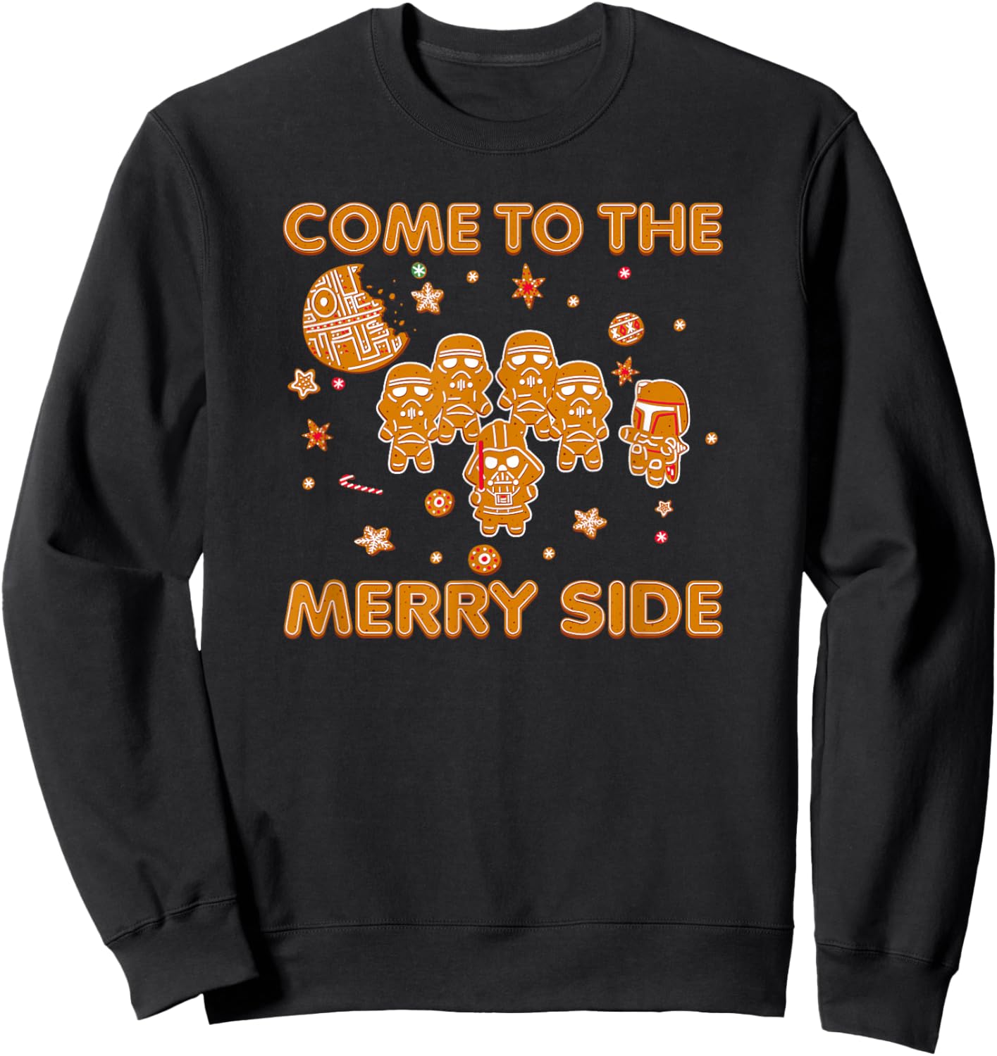 Star Wars Christmas Come To The Merry Side Gingerbread Sweatshirt - Sweatshirt | Black