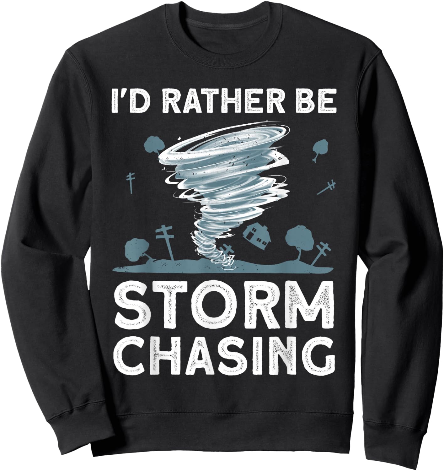 Cool Storm Chasing Women Kids Hurricane Hunter Sweatshirt - Sweatshirt | Black