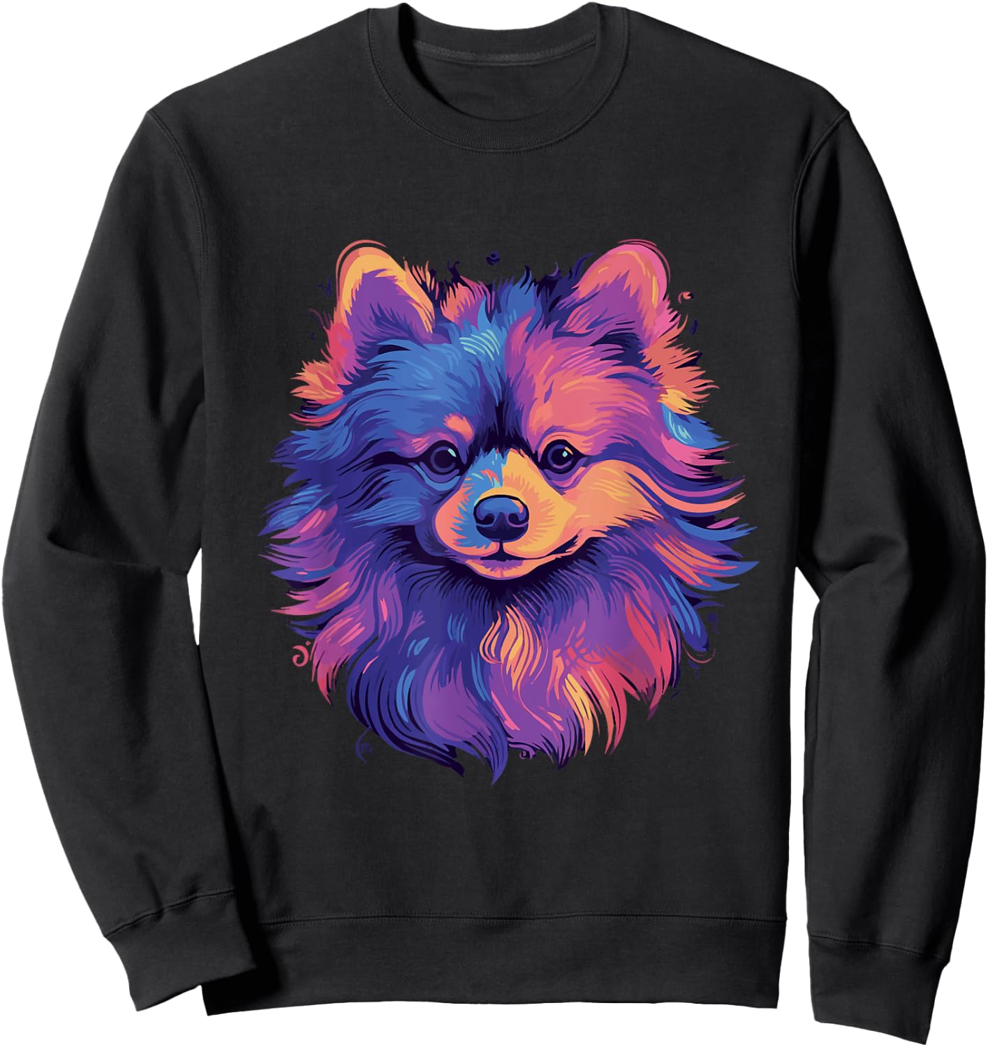 Pomeranian Color Sweatshirt - Sweatshirt | Black
