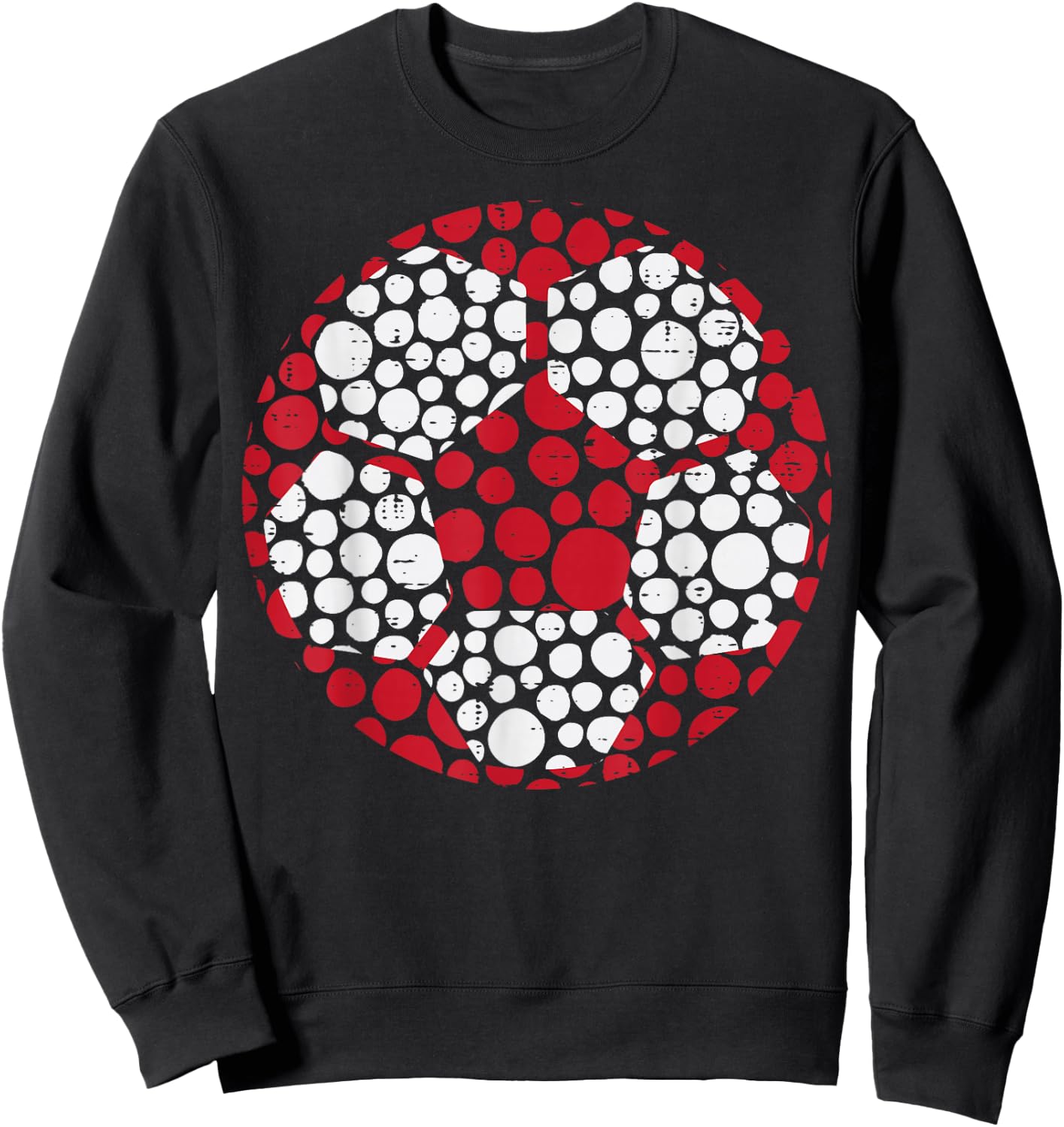 Soccer Ball Dots Football International Dot Day Men Boys Kid Sweatshirt - Sweatshirt | Black