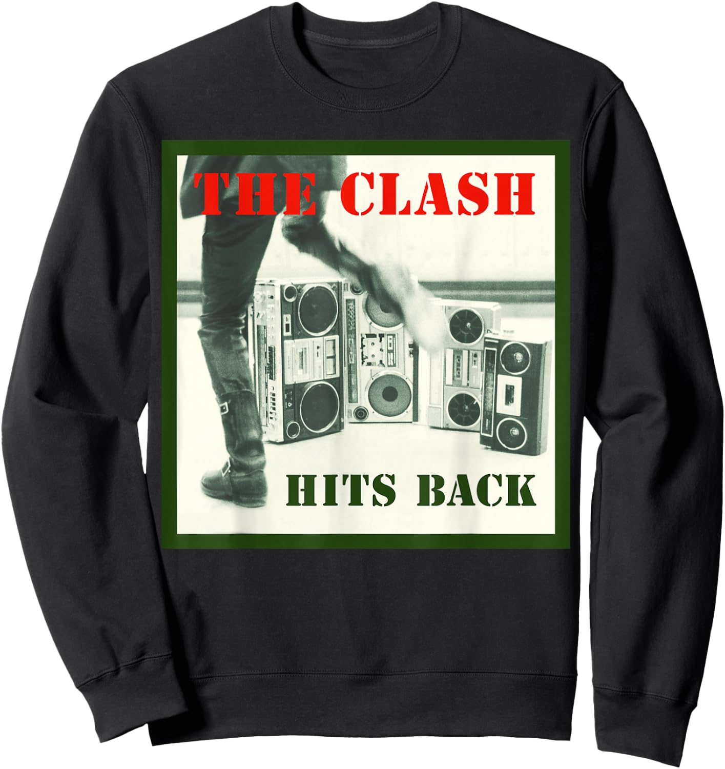 The Clash - Album Cover Hits Back Sweatshirt - Sweatshirt | Black