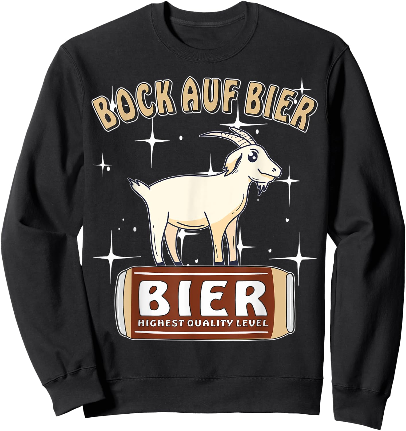 Bock auf Beer Bock Beer Drinker Beer Can Sweatshirt - Sweatshirt | Black