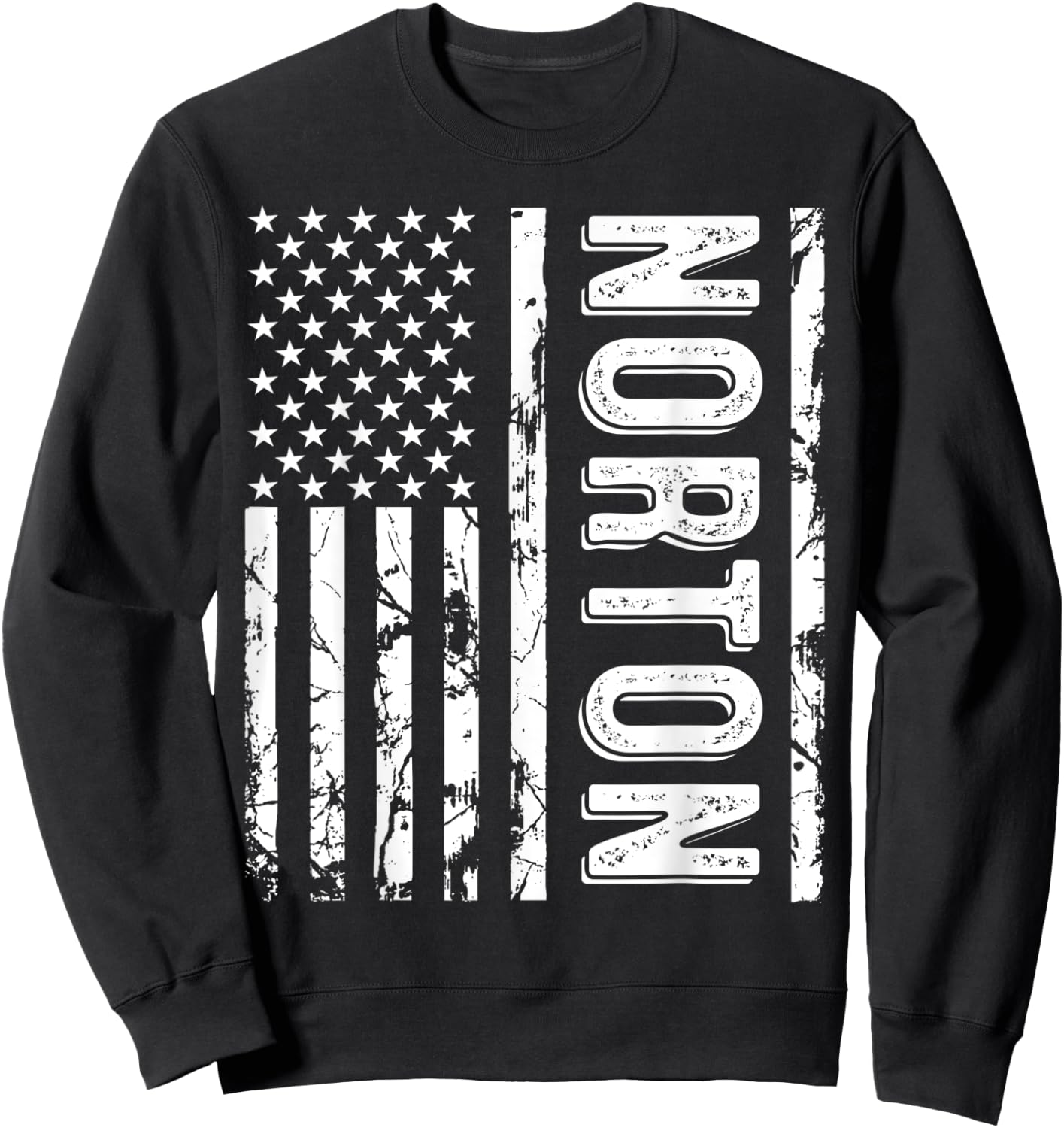 Norton Last Name Funny Surname Team Norton Family Reunion Sweatshirt - Sweatshirt | Black