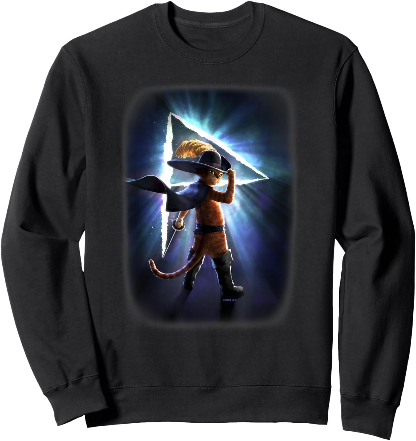 DreamWorks Puss in Boots: The Last Wish Epic Silhouette Small Sweatshirt - Sweatshirt | Black