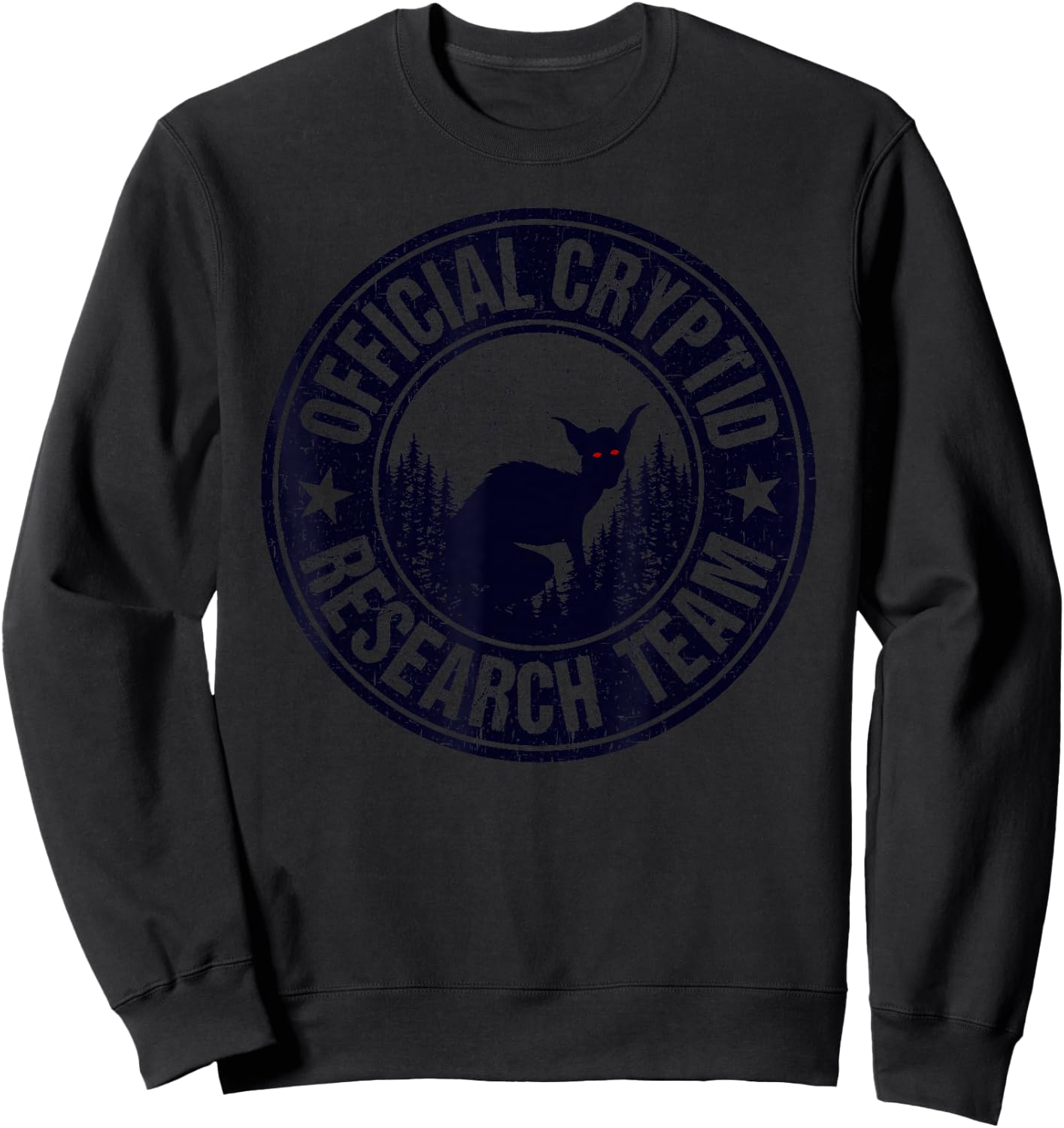 Official Cryptid Research Team Cryptozoology El Chupacabra Sweatshirt - Sweatshirt | Black