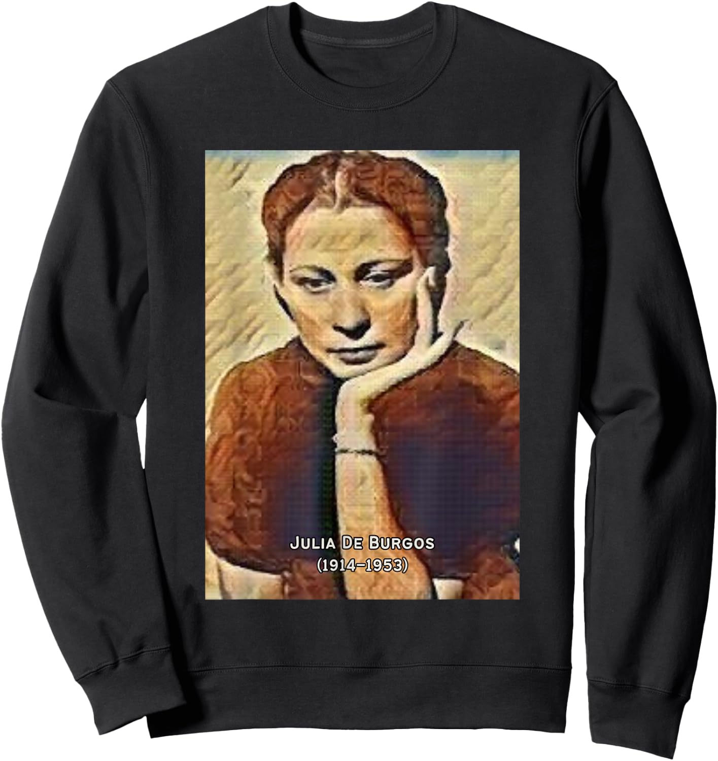 Julia De Burgos I Boricua I Puerto Rico I Hero Sweatshirt - Sweatshirt | Black