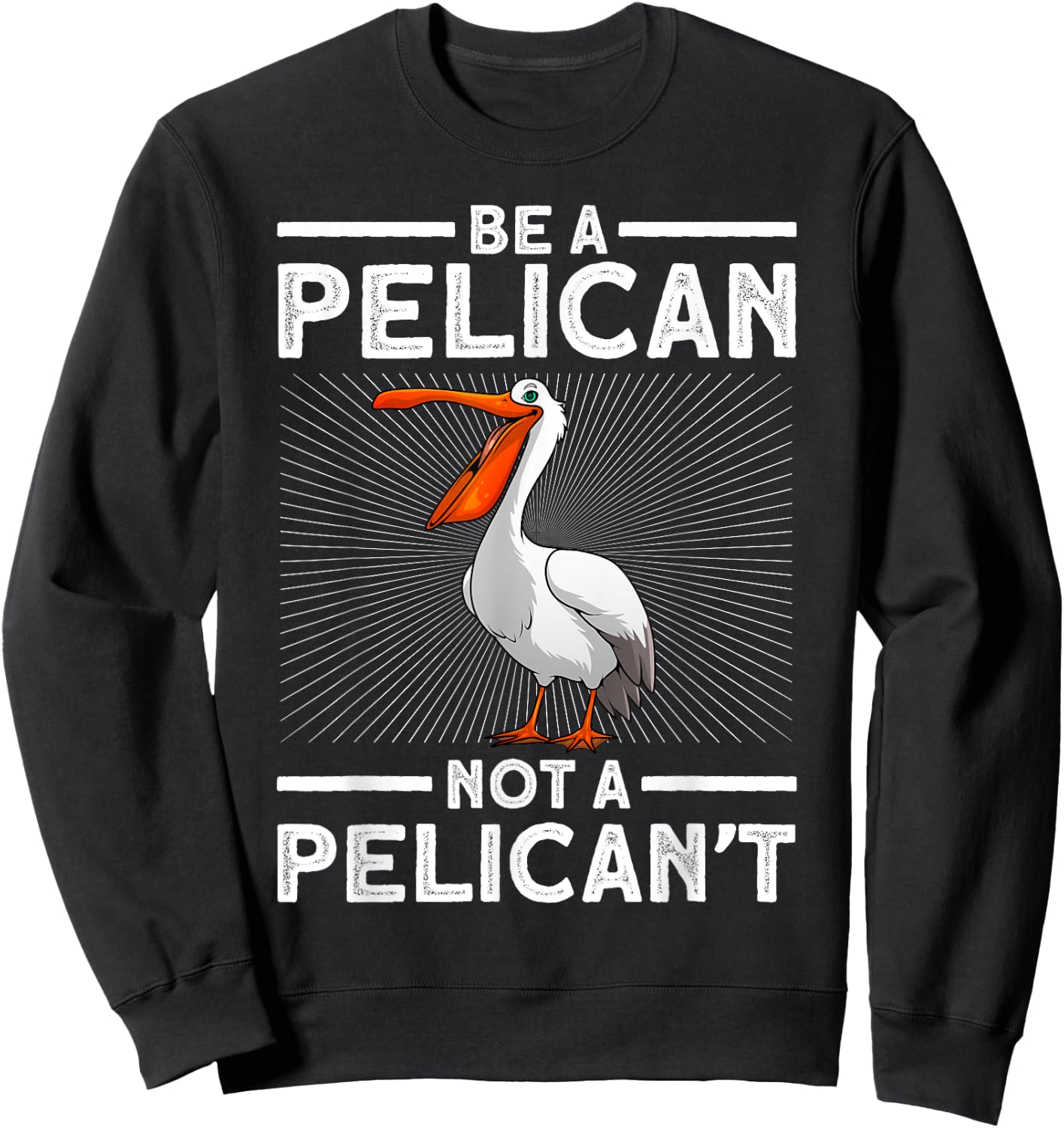 Funny Pelican Art Women Toddlers Pelican Bird Lovers Sweatshirt - Sweatshirt | Black